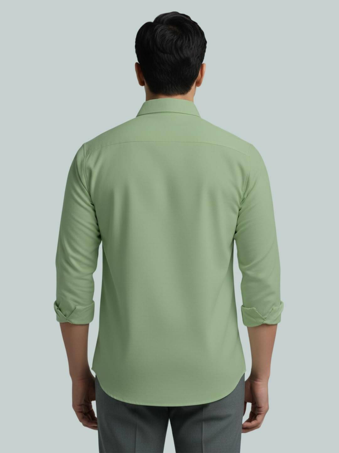 UNI VIBE Light Green Cotton Blend Men's Shirt Style Kurta ( Pack of 1 ) UNI VIBE Light Green Cotton Blend Men's Shirt Style Kurta ( Pack of 1 )