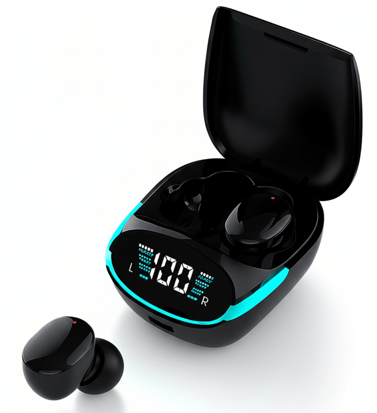     			VEHOP TG06 True Wireless in Ear Earbuds, 40ms Ultra Low Latency Game Mode, Gaming Ear Buds, 30H Playtime, Crystal-Clear Calls, Fast Charging, BT 5.3, Noise Isolation, Breathing Light