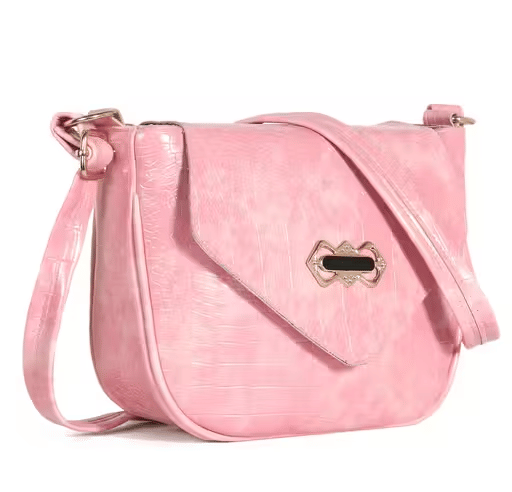     			Zaxcer Sling Bag PU Set of 1 ( Pink )