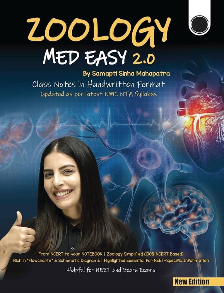     			Zoology Med Easy 2.0 For NEET and Board Exams 2025 - Flowcharts, Schematic Diagrams