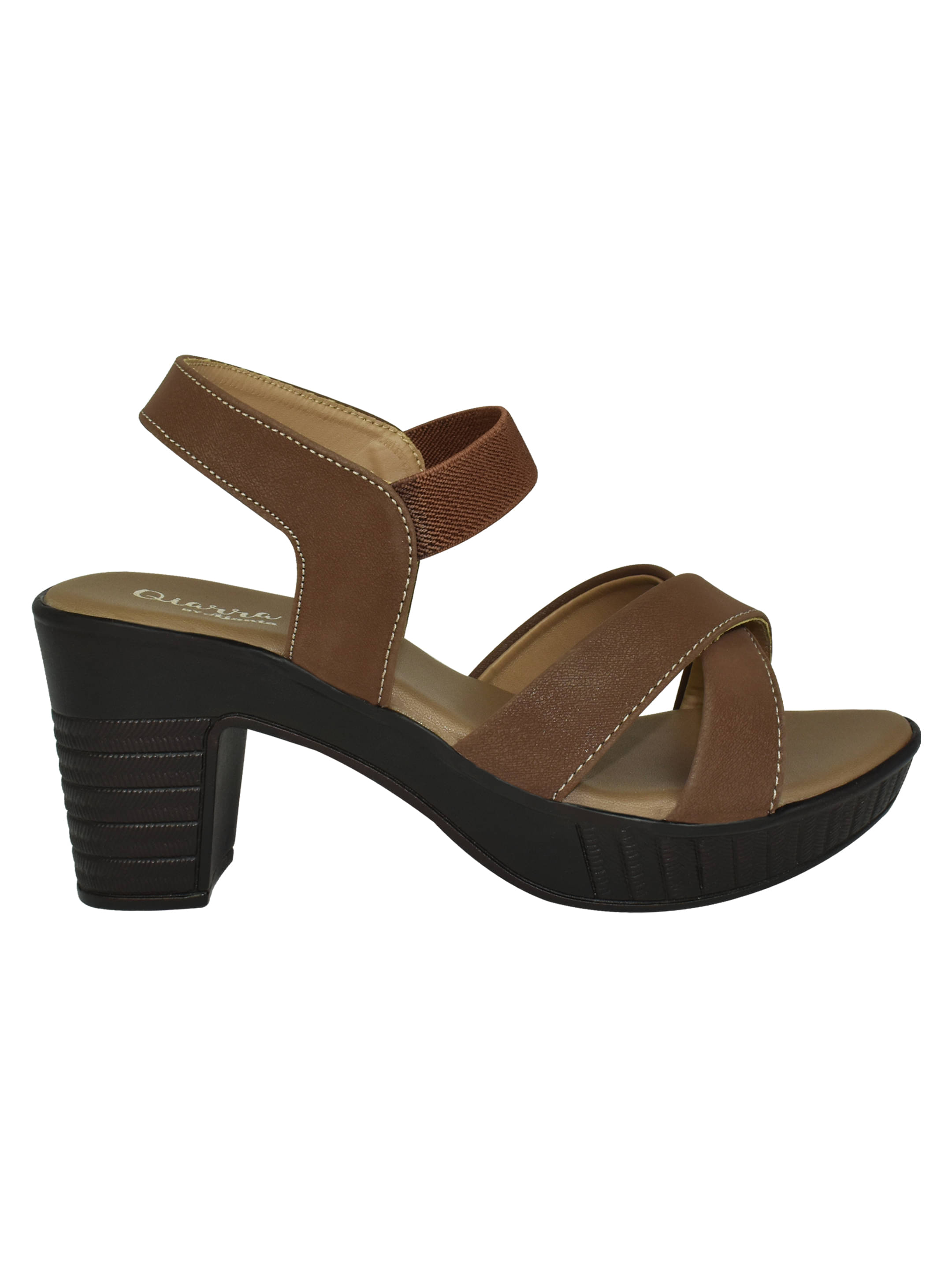     			Ajanta Brown Women's Slip On Heels