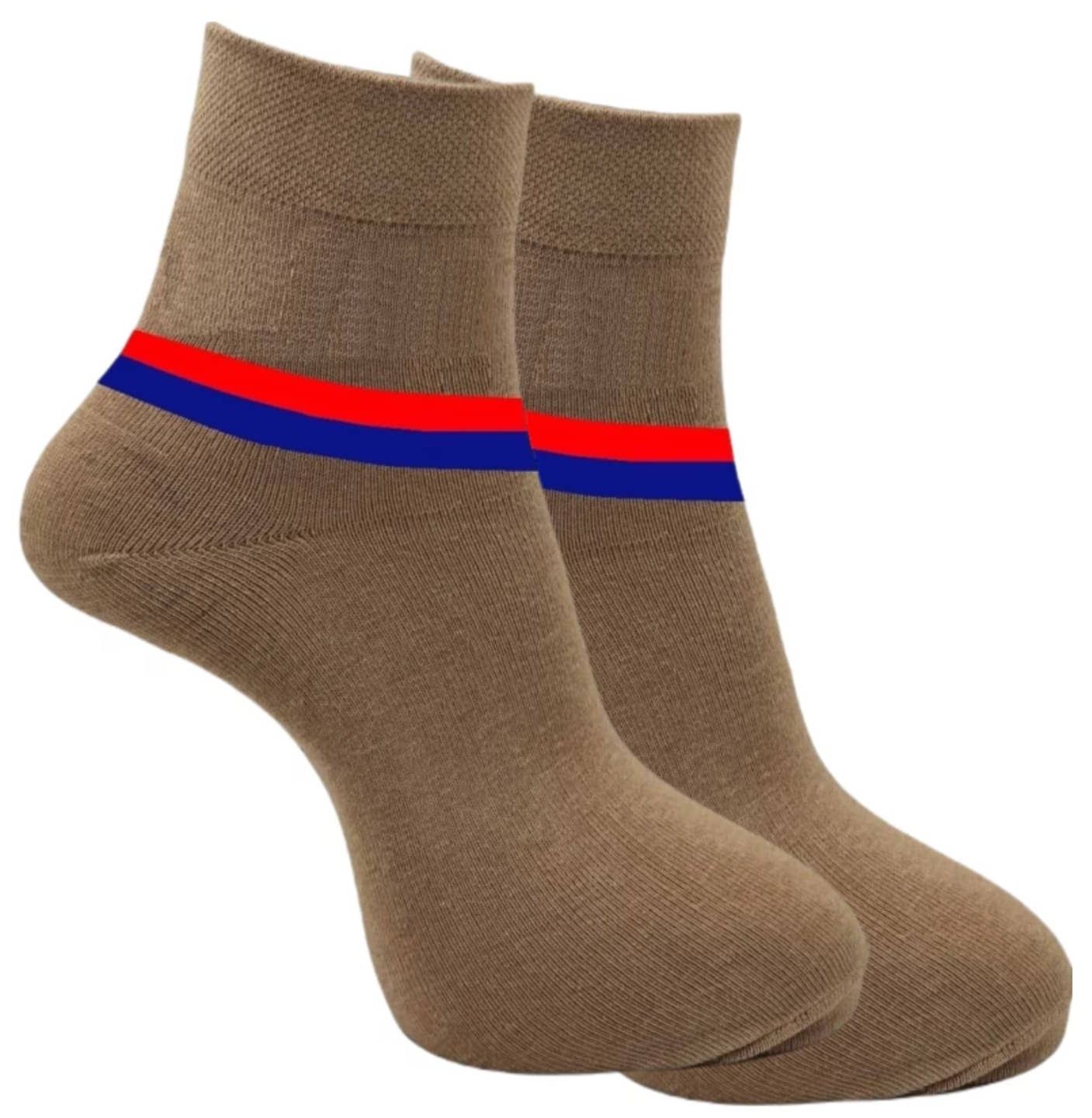 Akeeta Pack of 2 Men's Cotton Ankle Length Socks ( Khaki ) Akeeta Pack of 2 Men's Cotton Ankle Length Socks ( Khaki )