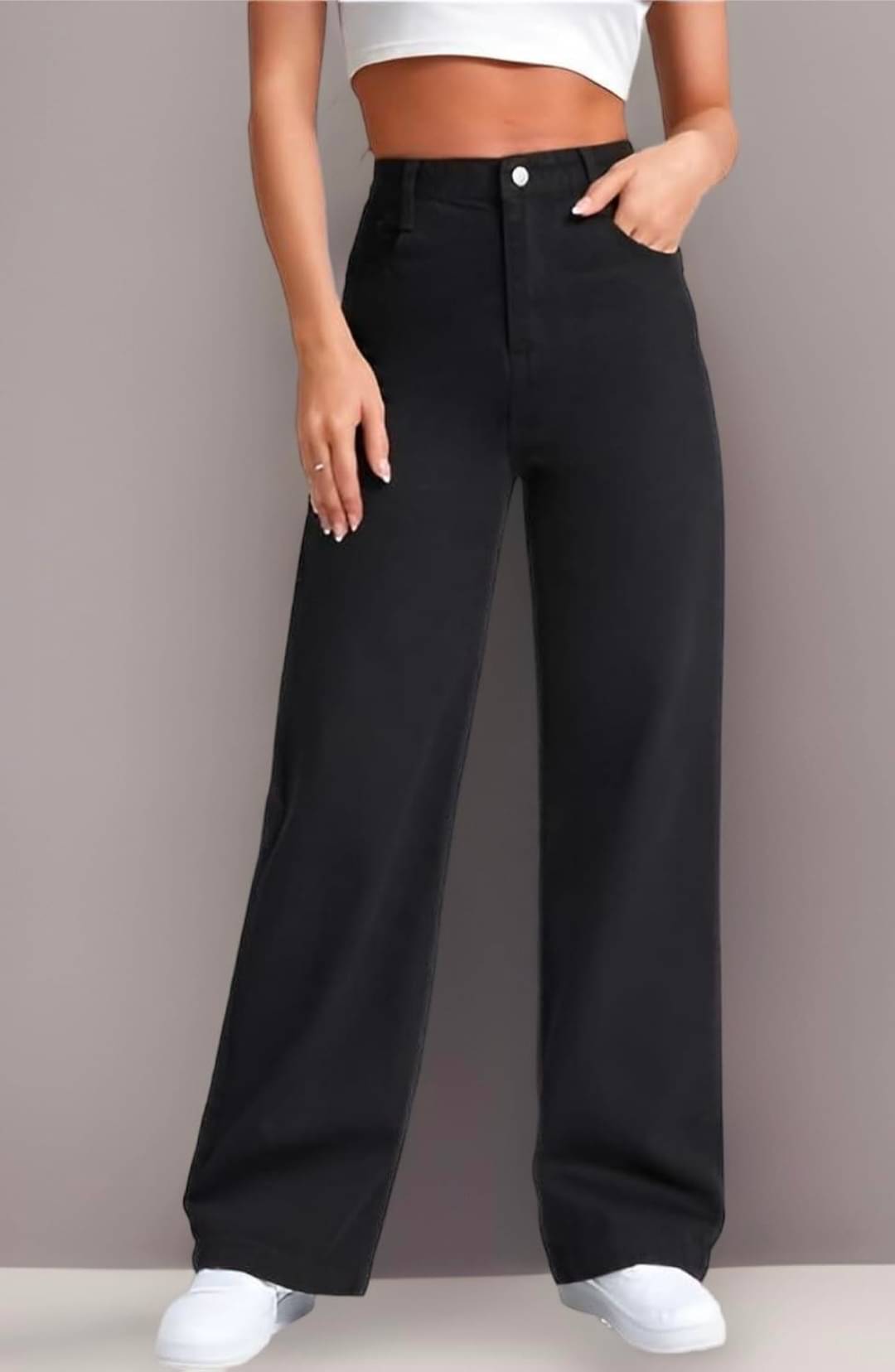     			BONDY Women's Straight Fit Mid-Rise Jeans ( Black )