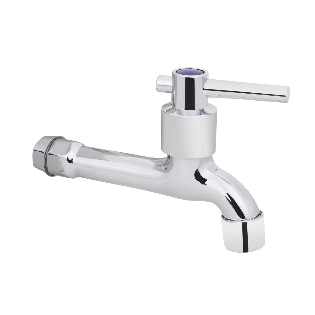 COSVIT S.S Tarim Long Bib Tap with Wall Flange - 1pcs Steel Bathroom Tap (Bib Cock)