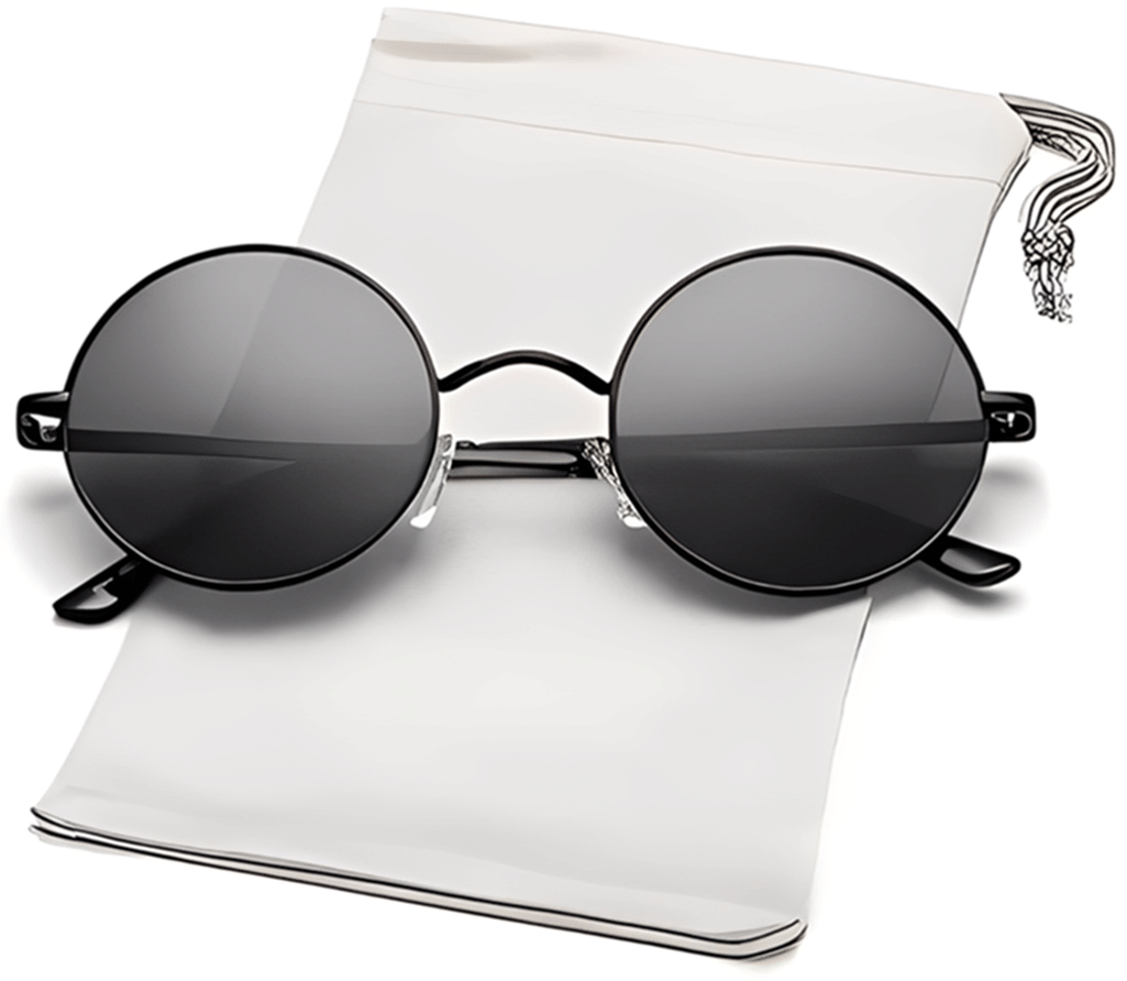 Clearo Black Round Sunglasses ( Pack of 1 ) Clearo Black Round Sunglasses ( Pack of 1 )