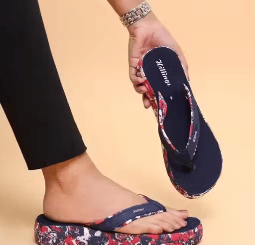     			Name hillings Navy Blue Women's Thong Flip Flop