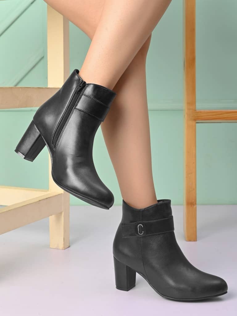 Sir Corbett Black Women's Ankle Length Boots