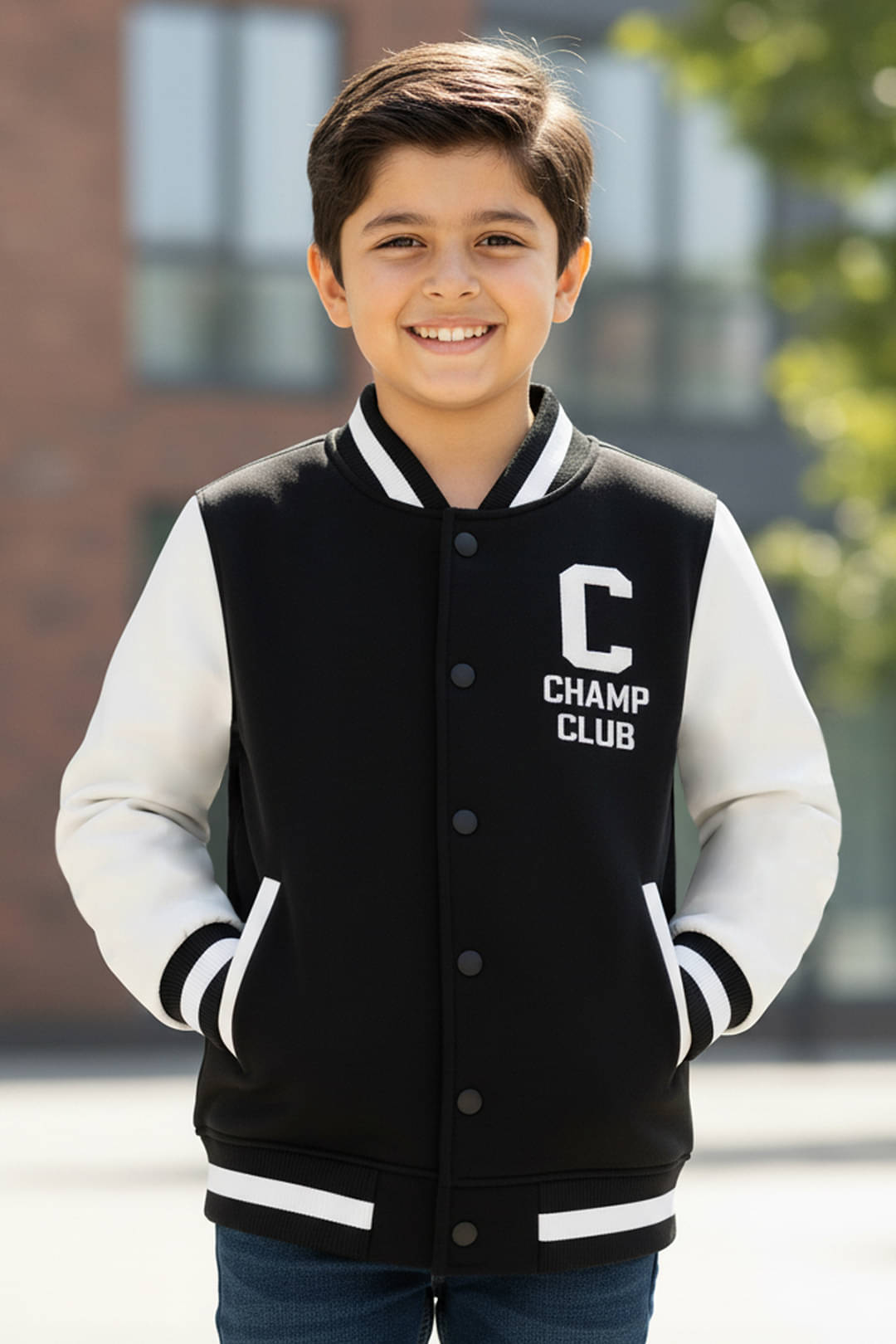     			Trampoline Boys Fleece Windcheater Jacket ( Multicolor , Pack of 1 )