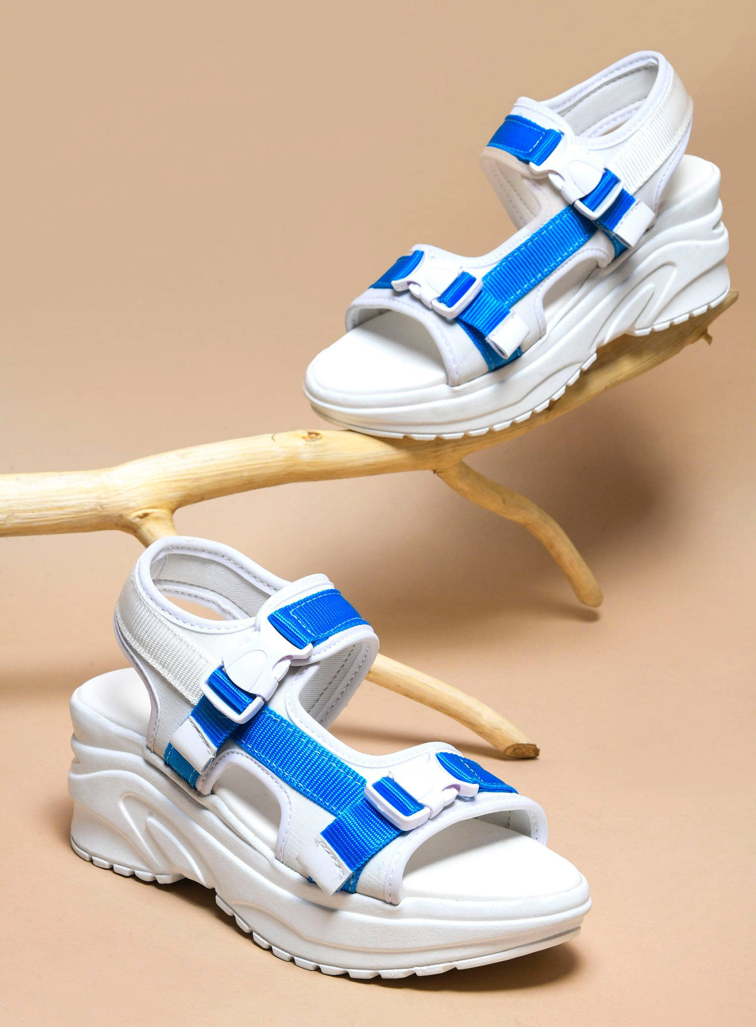     			Try me Blue Women's Sandal Heels