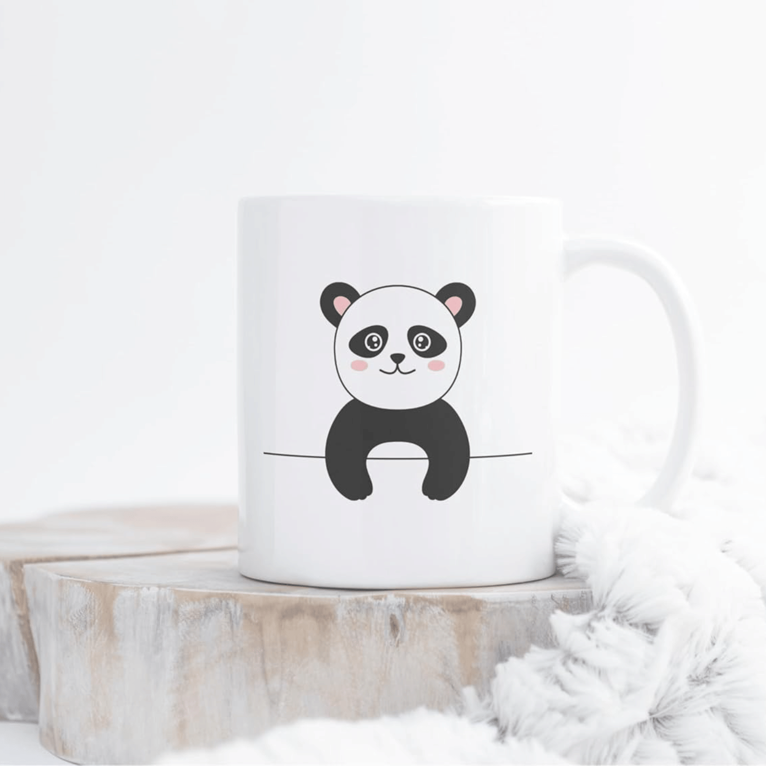 VK Fashion Panda Printed White Ceramic Coffee Mug 350 mL ( Pack of 1 ) VK Fashion Panda Printed White Ceramic Coffee Mug 350 mL ( Pack of 1 )