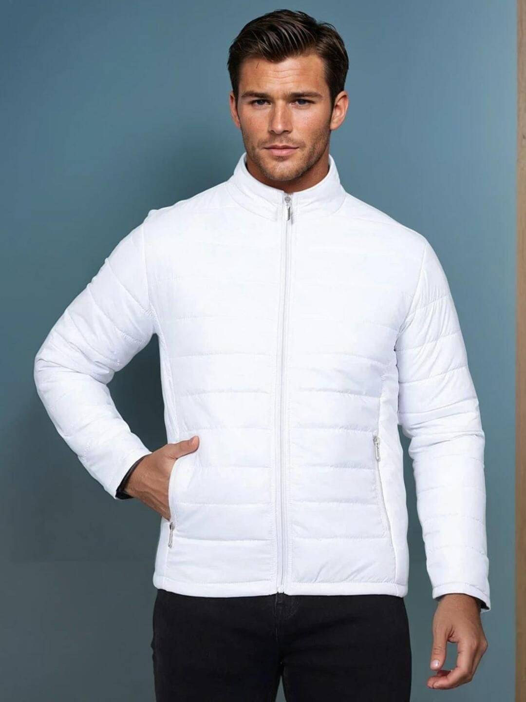     			kotty Nylon Men's Casual Jacket - White ( Pack of 1 )