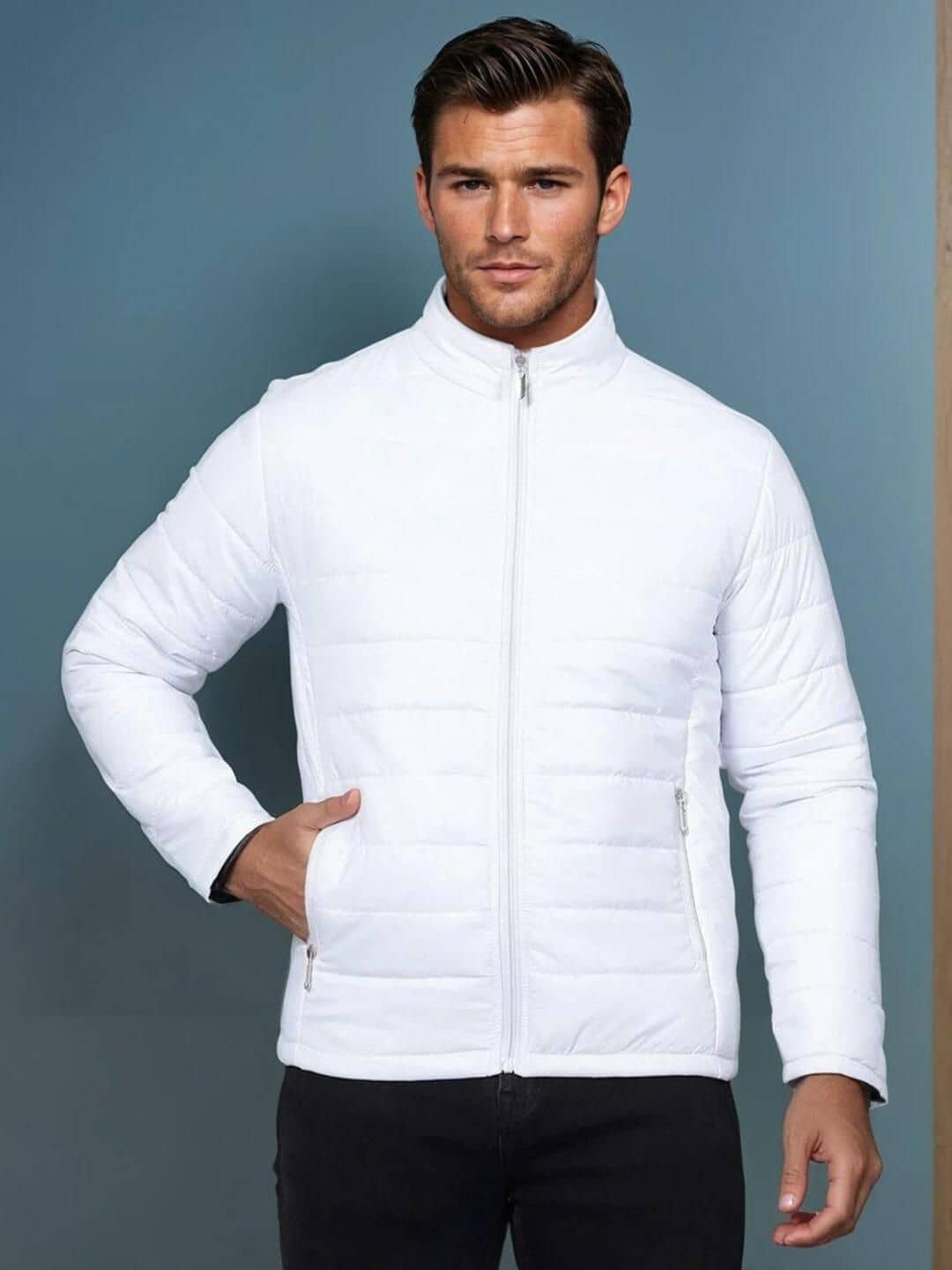 kotty Nylon Men's Casual Jacket - White ( Pack of 1 ) - Jackets & Coats | Buy online on ZillyBuy
