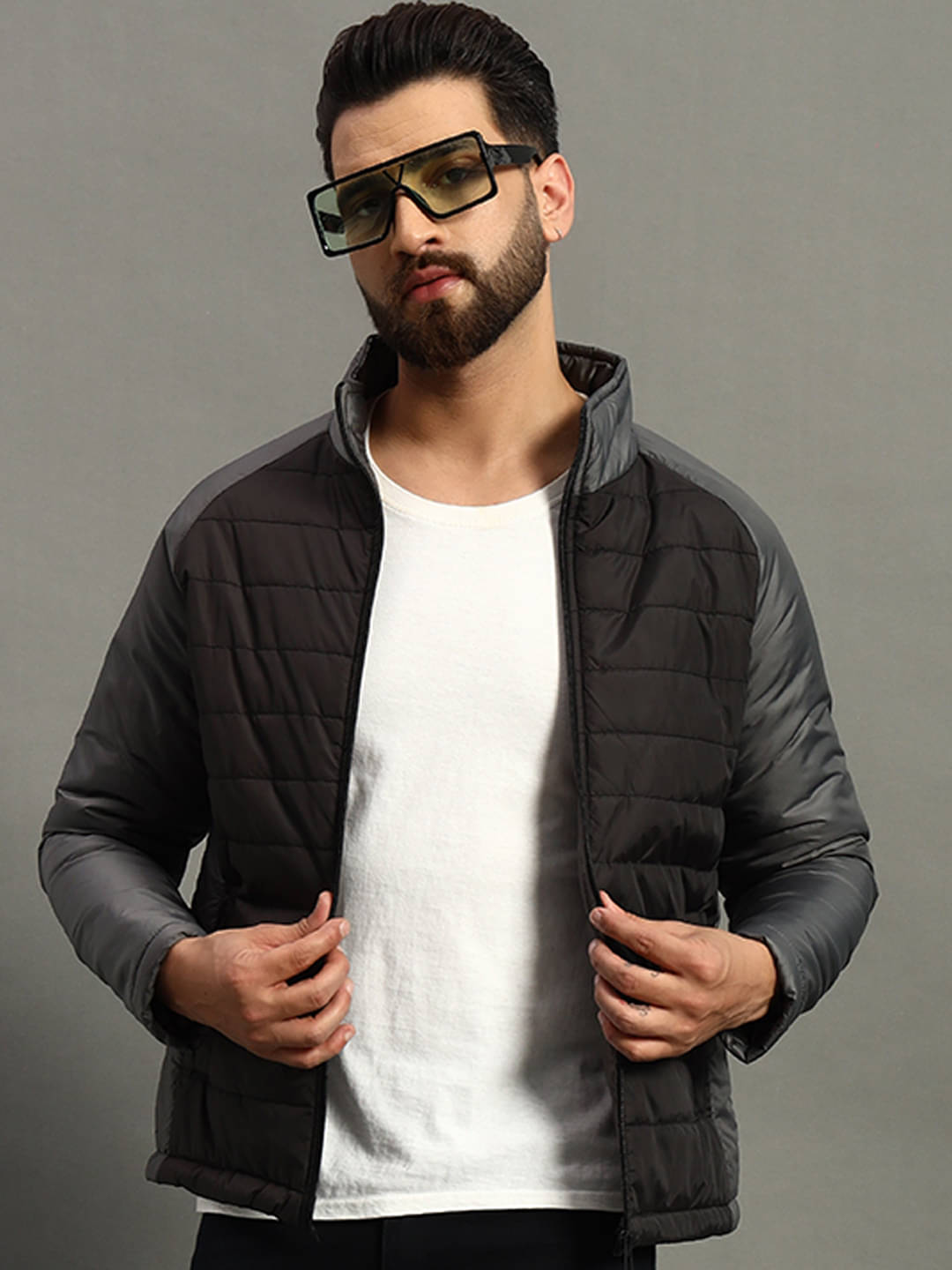 renuovo Polyester Men's Quilted & Bomber Jacket - Black ( Pack of 1 ) renuovo Polyester Men's Quilted & Bomber Jacket - Black ( Pack of 1 )