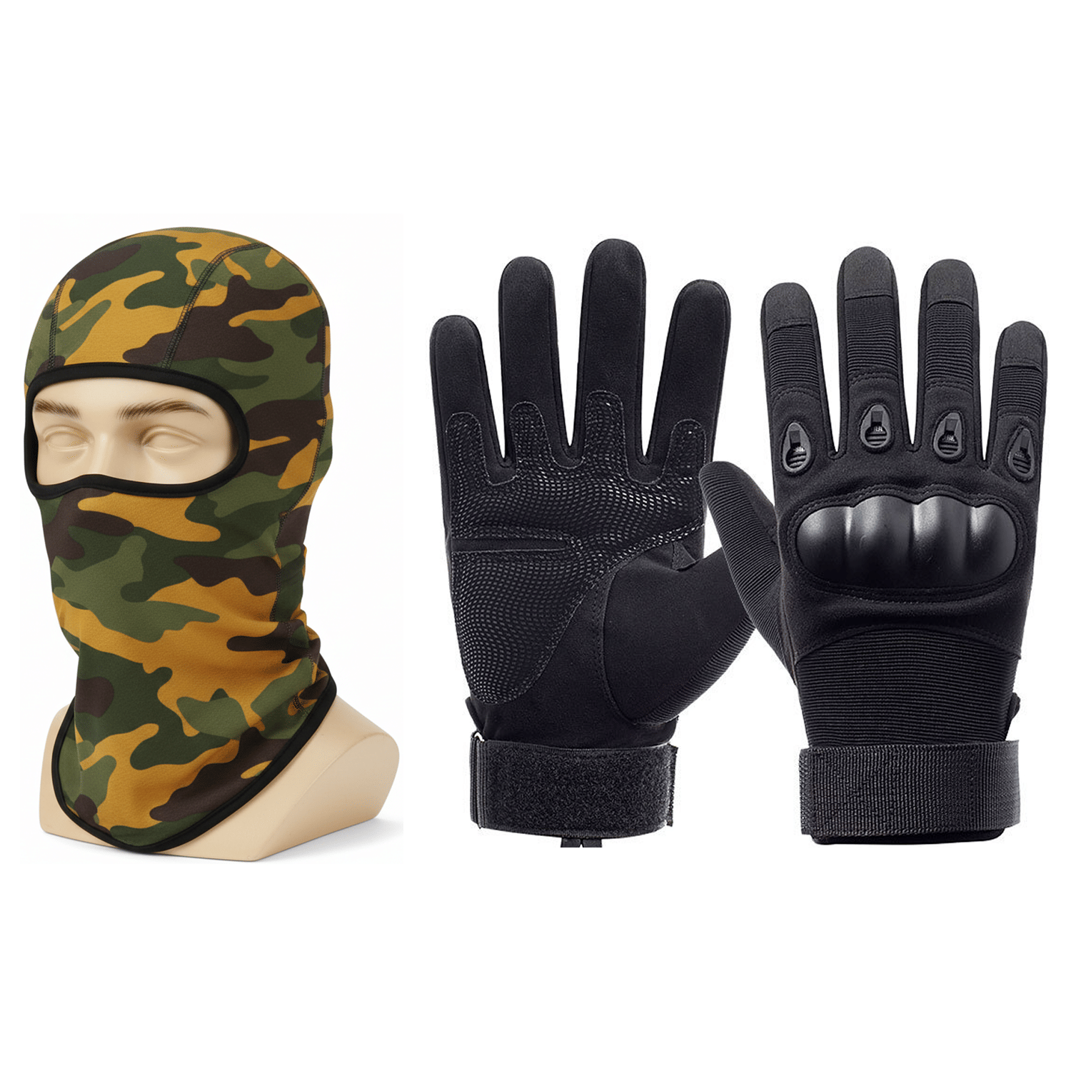 Aksmit Half-Outdoor-GLV Half Finger Motorcycle Riding Gloves with Multi-Functional Balaclava Full Face Mask for Men & Women – UV Protection, Dustproof, and All-Season Outdoor Sports Gear Aksmit Half-Outdoor-GLV Half Finger Motorcycle Riding Gloves with Multi-Functional Balaclava Full Face Mask for Men & Women – UV Protection, Dustproof, and All-Season Outdoor Sports Gear