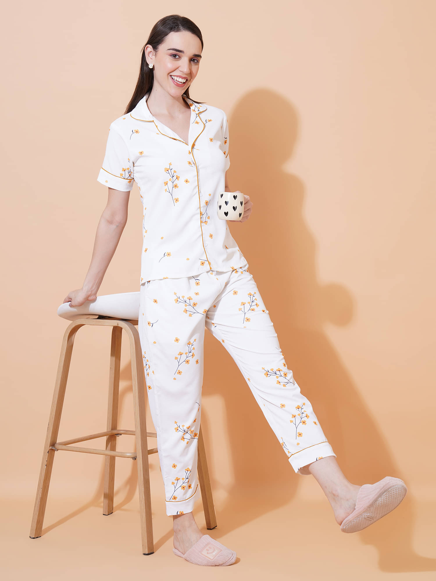     			Arv Trends Lycra Printed Women Top with Pyjama ( Multicolor )