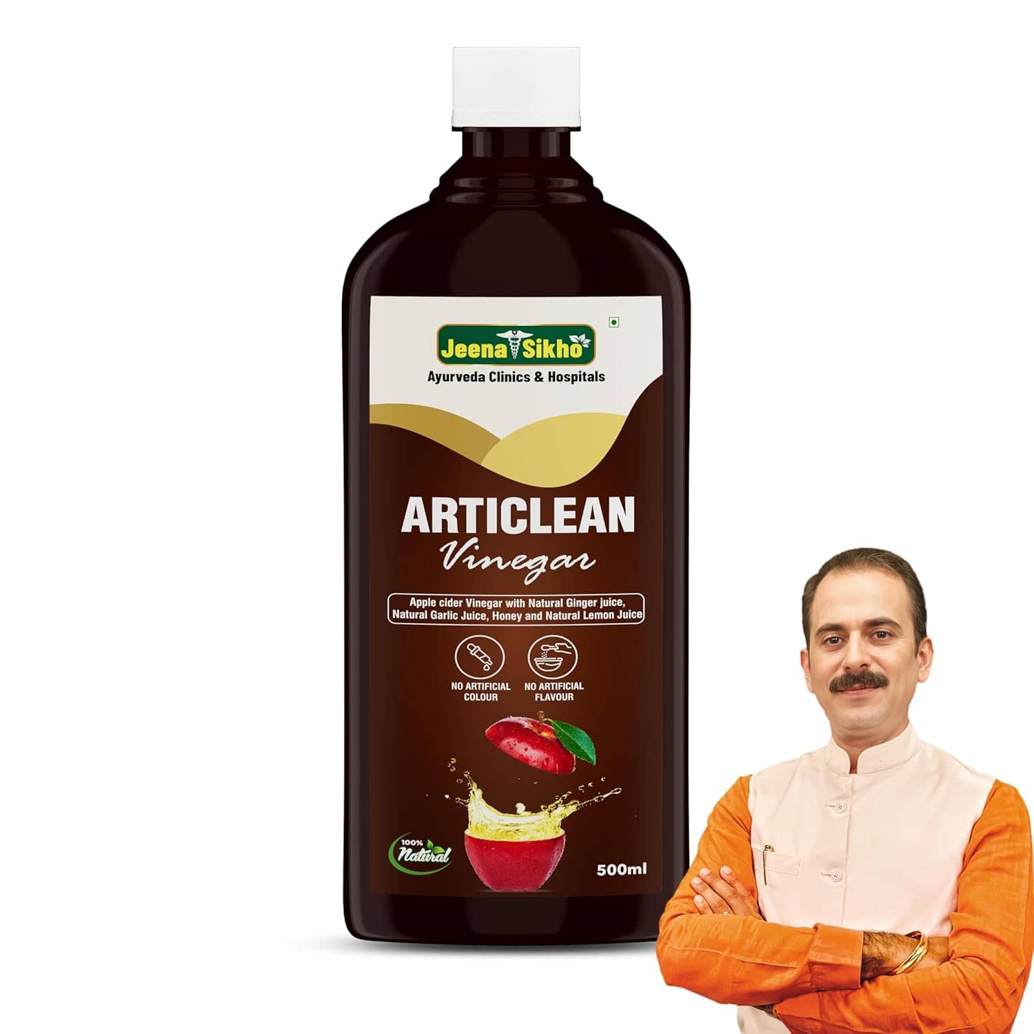 Jeena Sikho Articlean Vinegar | Helps With Weight Loss, Gut Health, Immunity & Detox, 500 ml