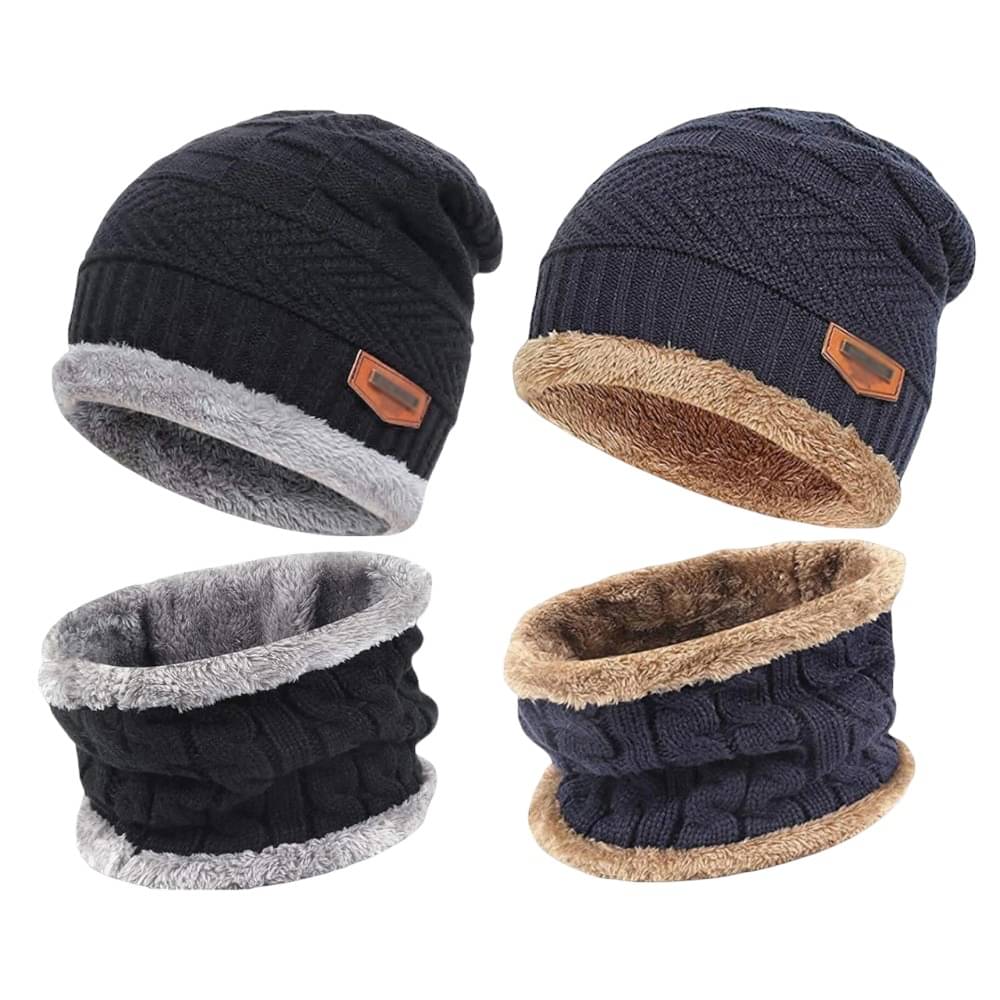 Kastner Pack of 2 Woollen Men's Cap ( Multicolor ) Kastner Pack of 2 Woollen Men's Cap ( Multicolor )