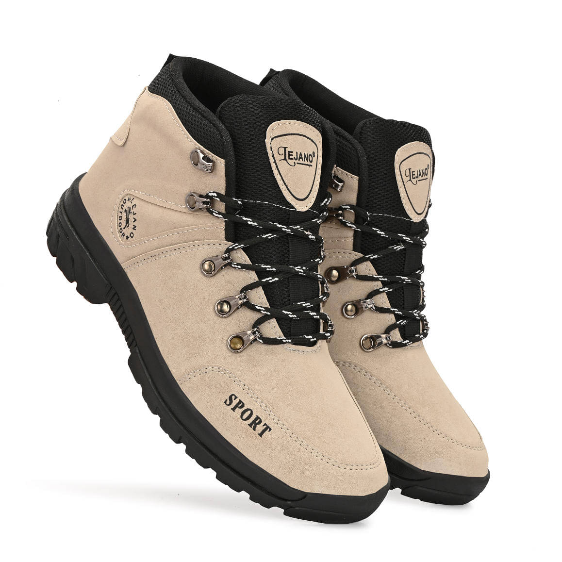 Neakser Beige Men's Casual Boots Neakser Beige Men's Casual Boots