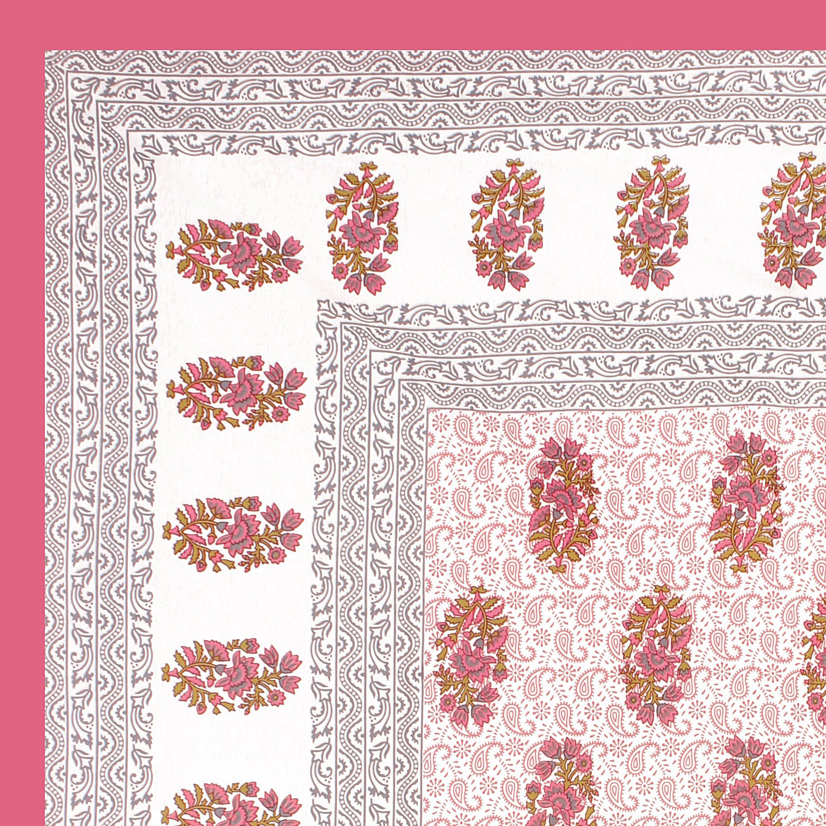     			Pure Loom Multicolor Cotton 1 Double Bedsheet with 2 Pillow Covers ( , 240 cm x 215 cm )