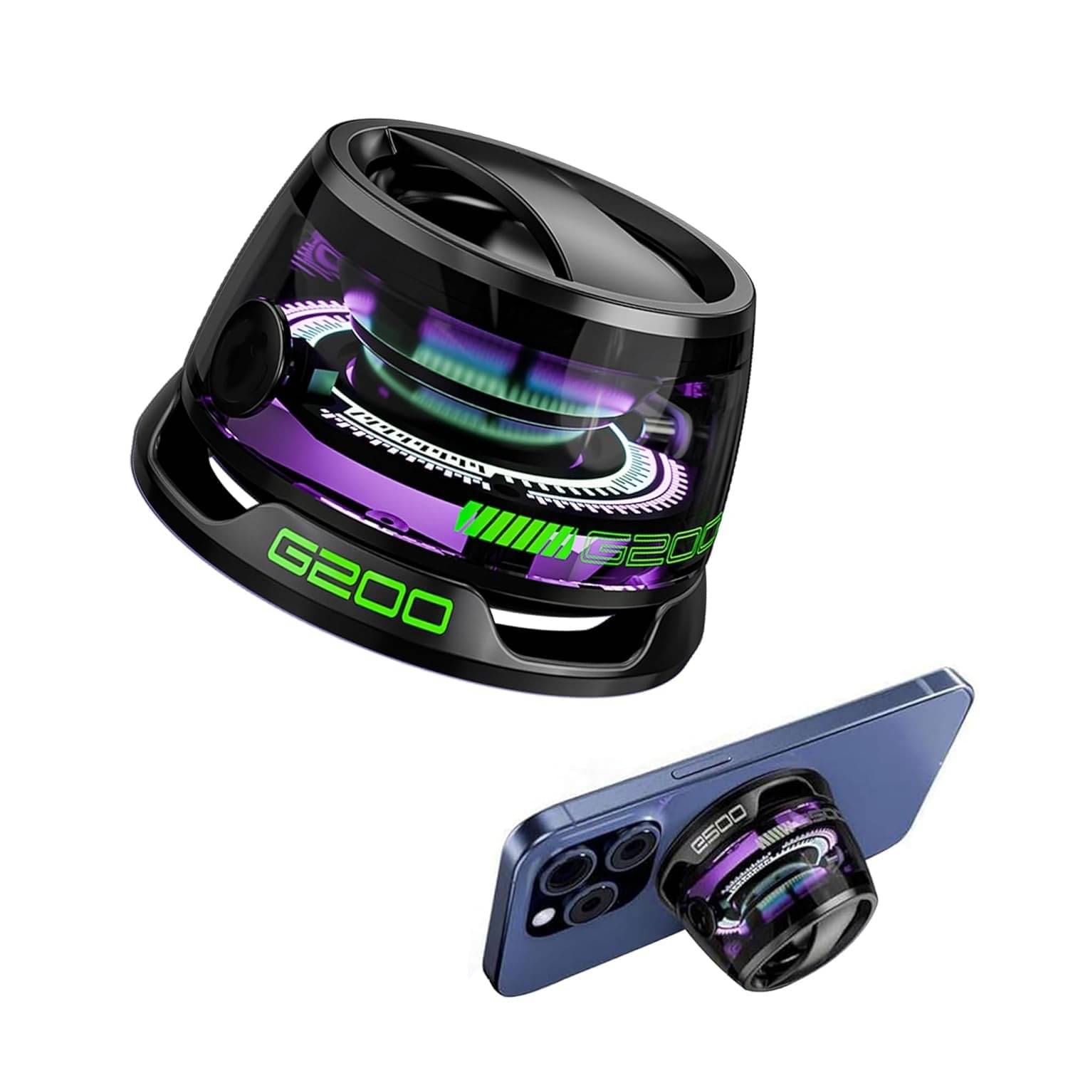     			Satva-The Brand Magnetic Bluetooth 10 W Bluetooth Speaker Bluetooth V 5.2 with 3D Bass,LED lights Torch Playback Time 4 hrs Black