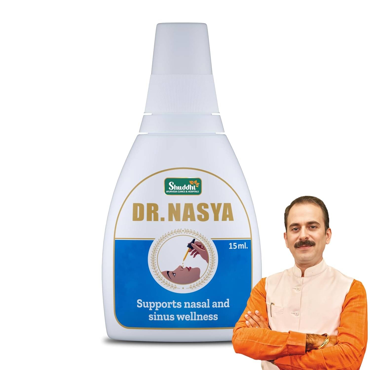 Shuddhi Dr. Nasya(Nose) Oil/Drops Ayurvedic Drops For Blocked Nose, 15ml Shuddhi Dr. Nasya(Nose) Oil/Drops Ayurvedic Drops For Blocked Nose, 15ml