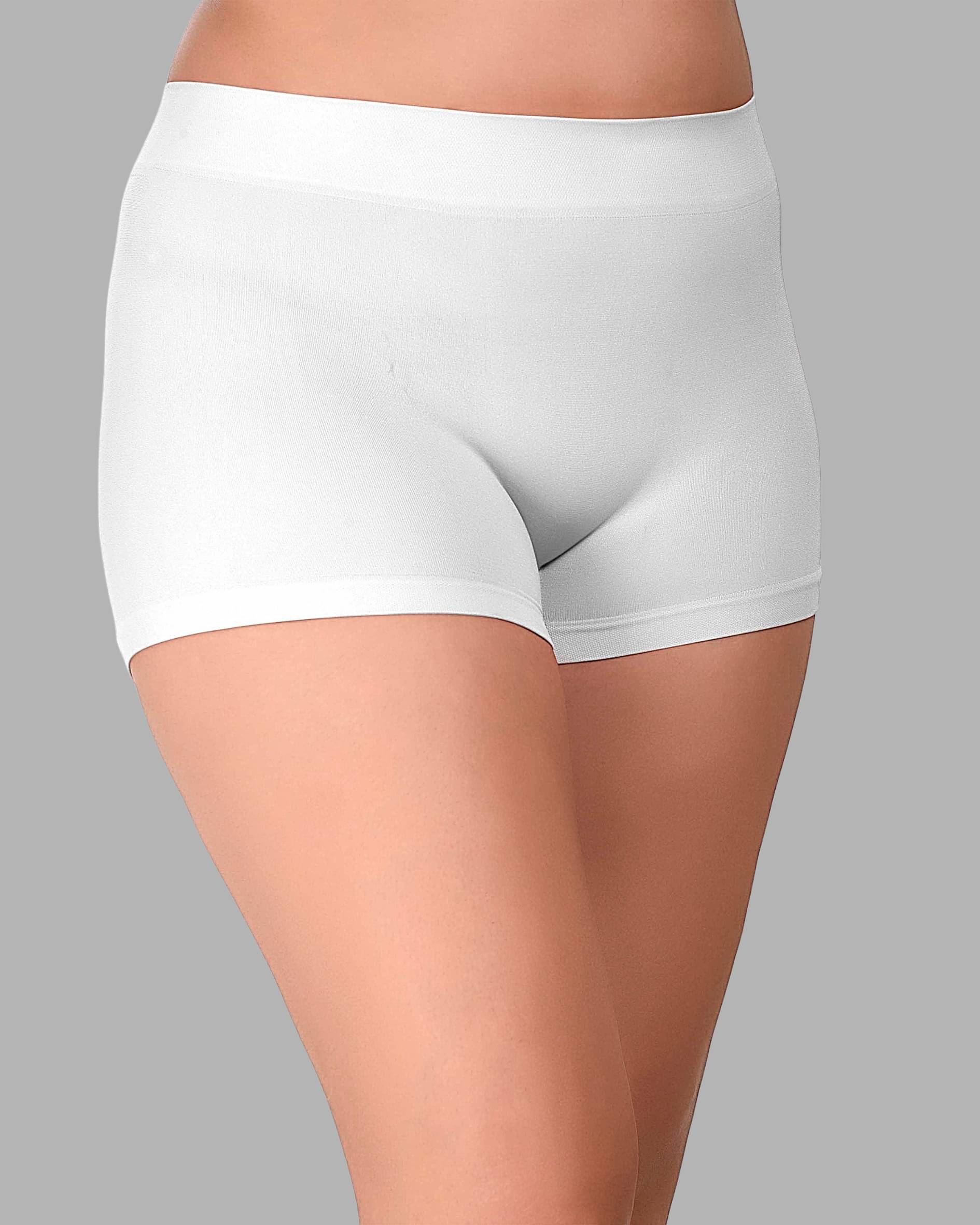     			Symbra Cotton Lycra Boys Short ( White , Pack of 1 )