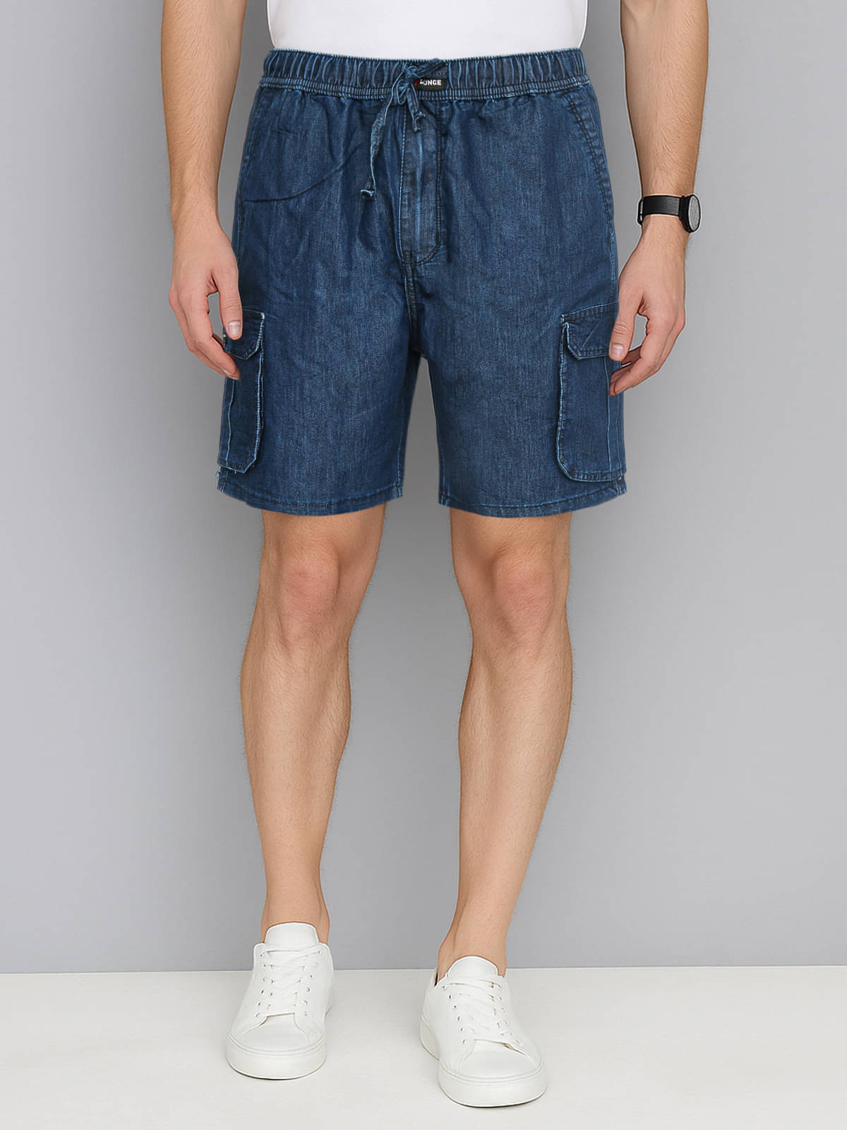 plounge Blue Denim Men's Cargos ( Pack of 1 ) plounge Blue Denim Men's Cargos ( Pack of 1 )