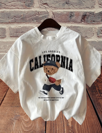     			AKIR ADVISORY INDIA LLP Women Cotton Printed Oversized Fit Round Neck T-Shirt ( White )