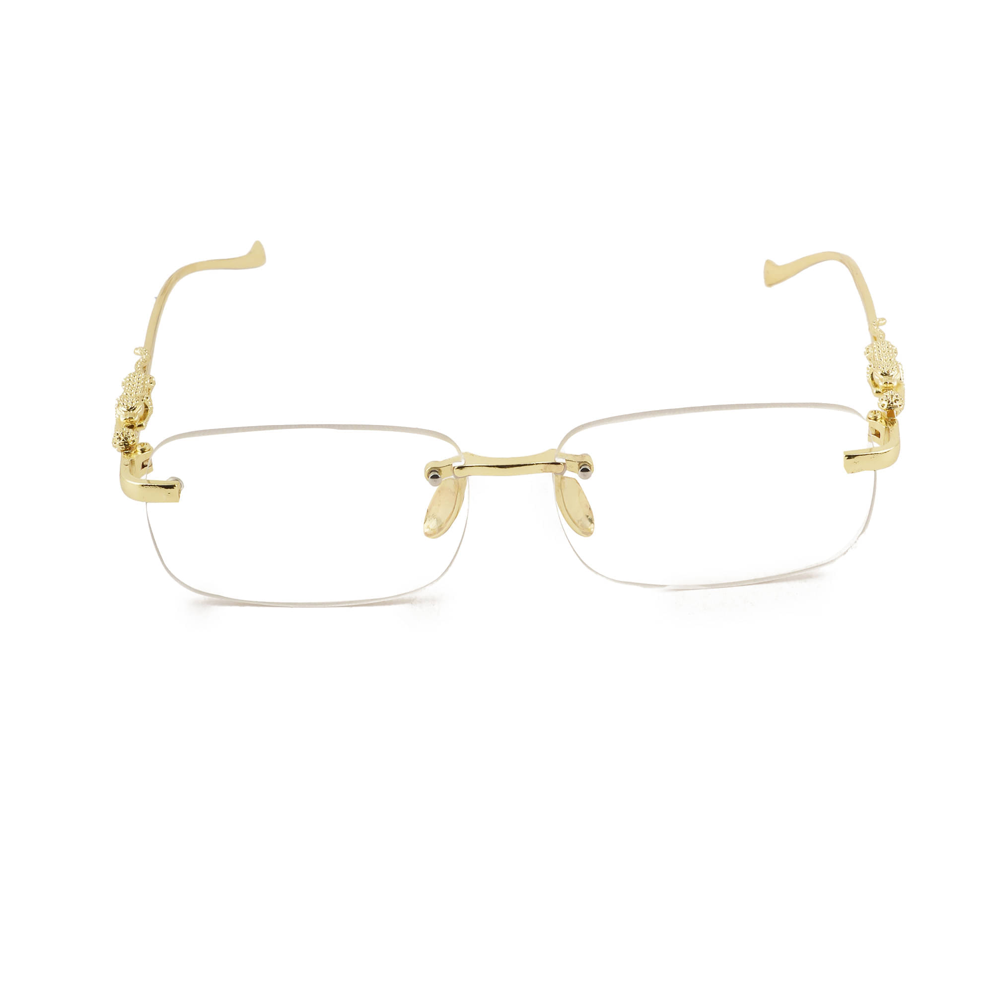     			Bayberry Gold Rectangular Sunglasses ( Pack of 1 )