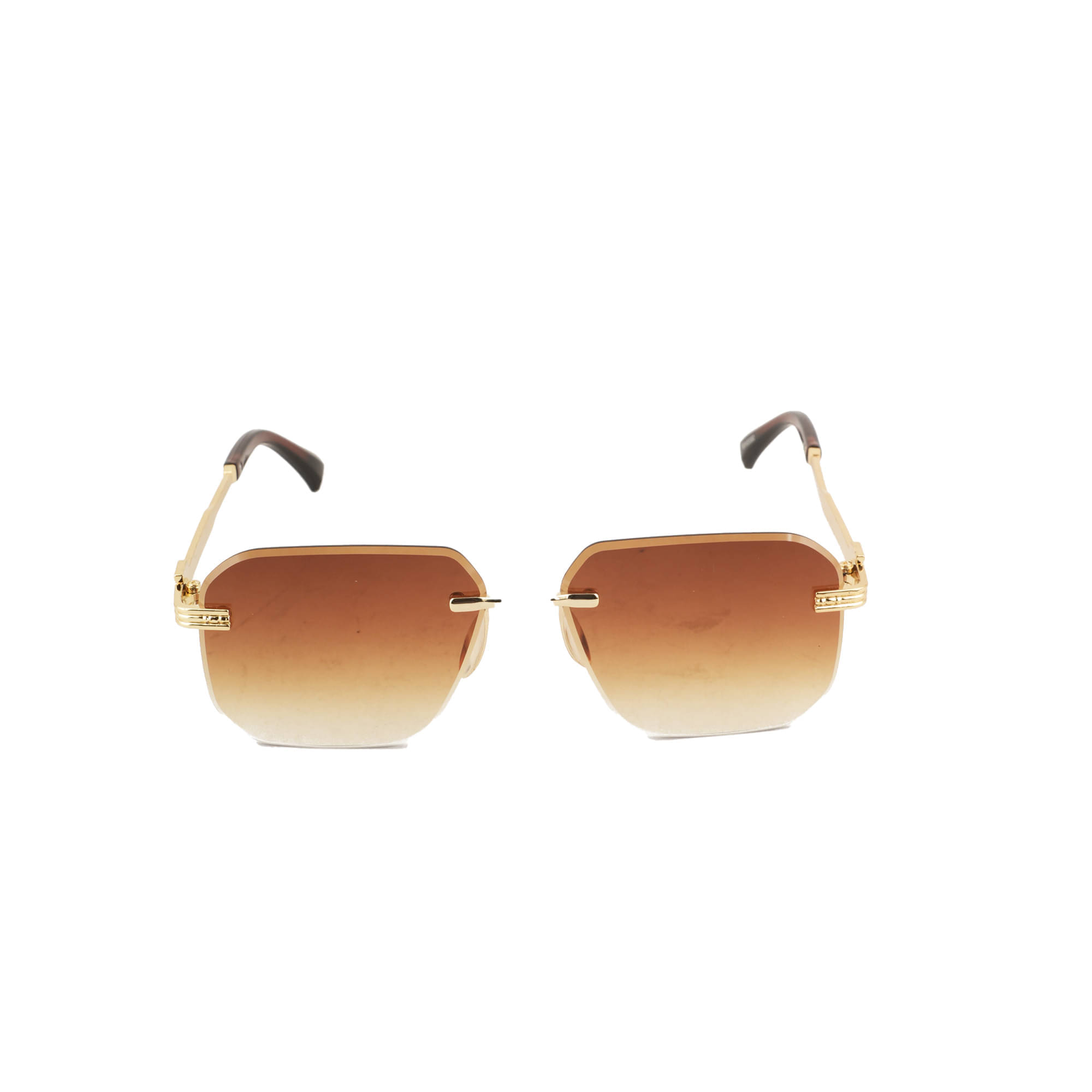     			Bayberry Gold Rectangular Sunglasses ( Pack of 1 )