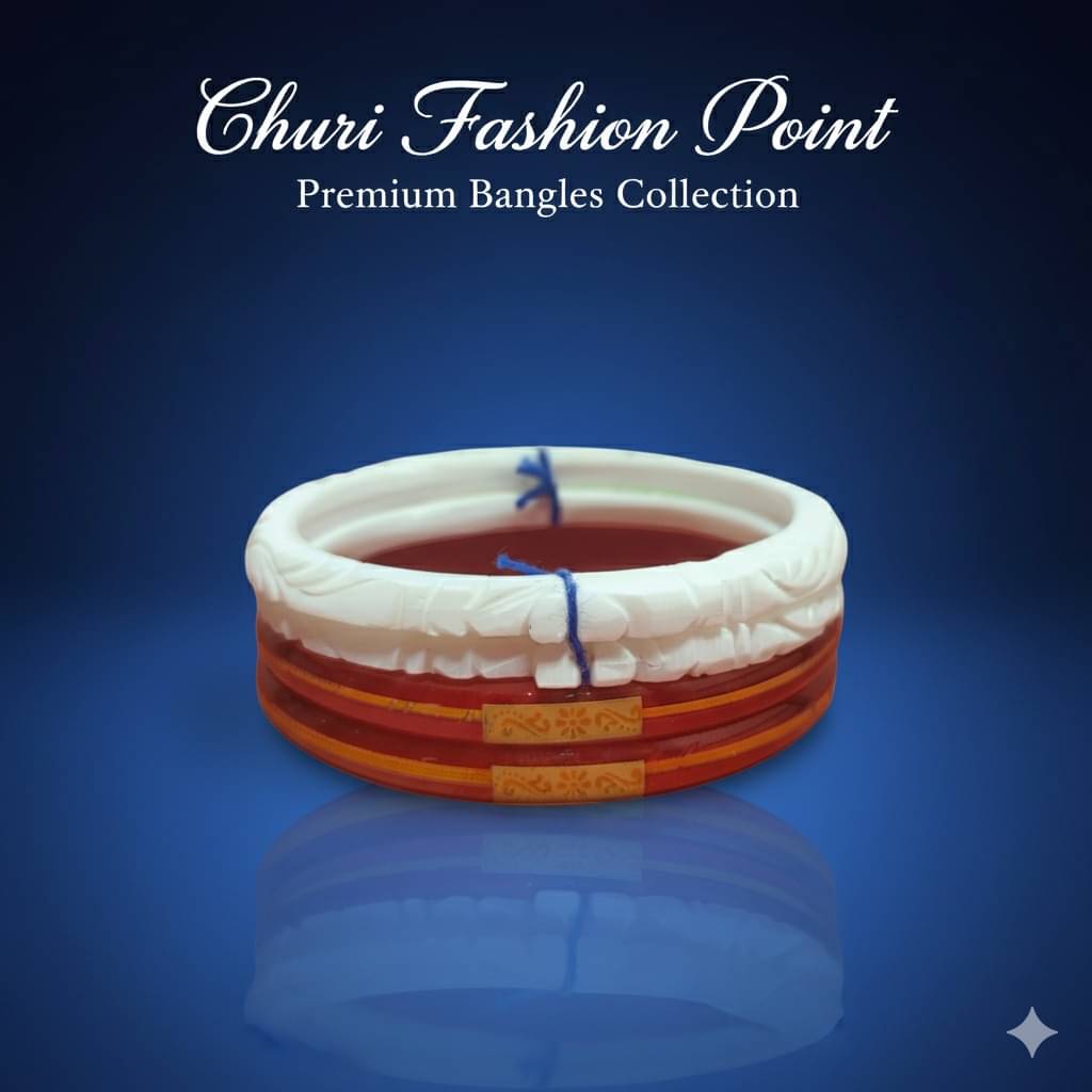 CHURI FASHON POINT White Bangle ( Pack of 4 ) CHURI FASHON POINT White Bangle ( Pack of 4 )
