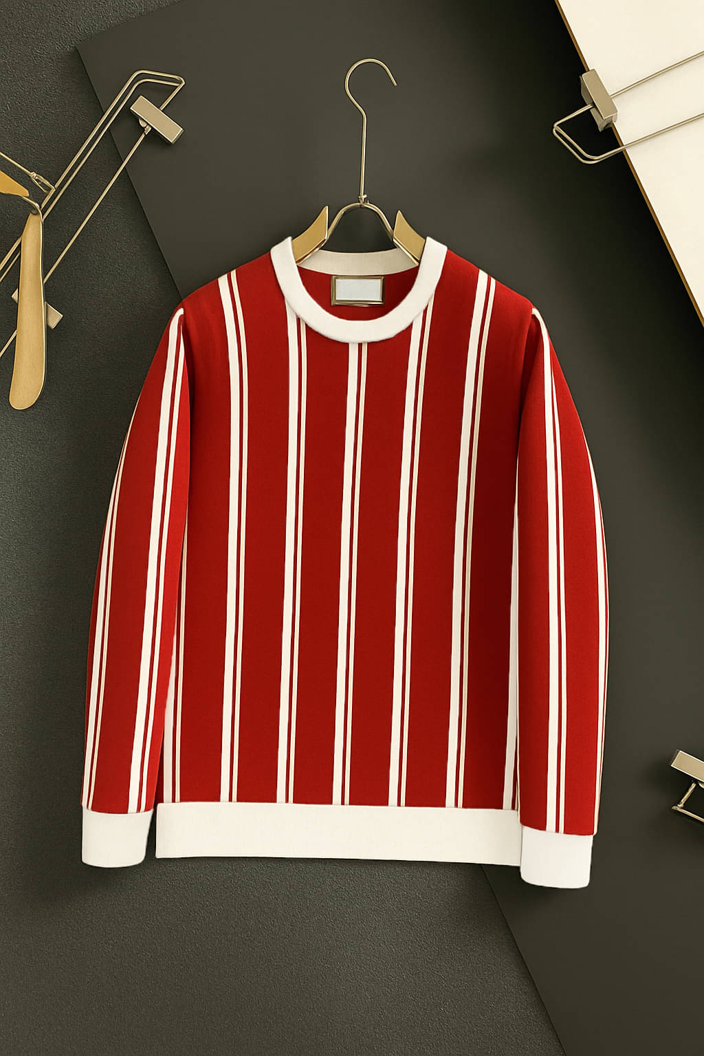 CONWAY Men Cotton Blend Regular Fit Printed T-Shirt ( Red ) CONWAY Men Cotton Blend Regular Fit Printed T-Shirt ( Red )