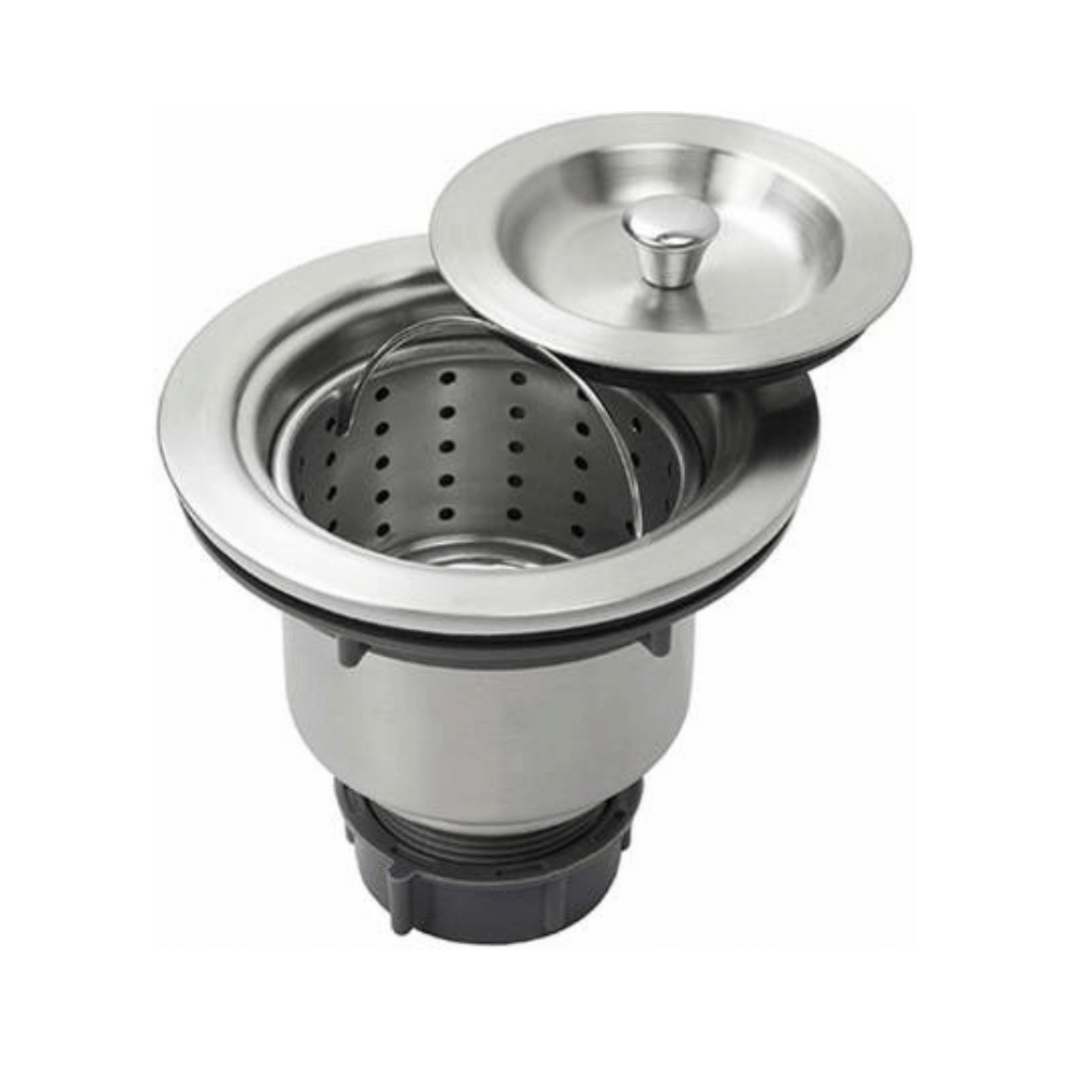 COSVIT 4-Inch Stainless Steel Sink Waste Coupling with Under Basket | 304 Grade Kitchen Drain Jali for Basin Outlet (Pack of 1)