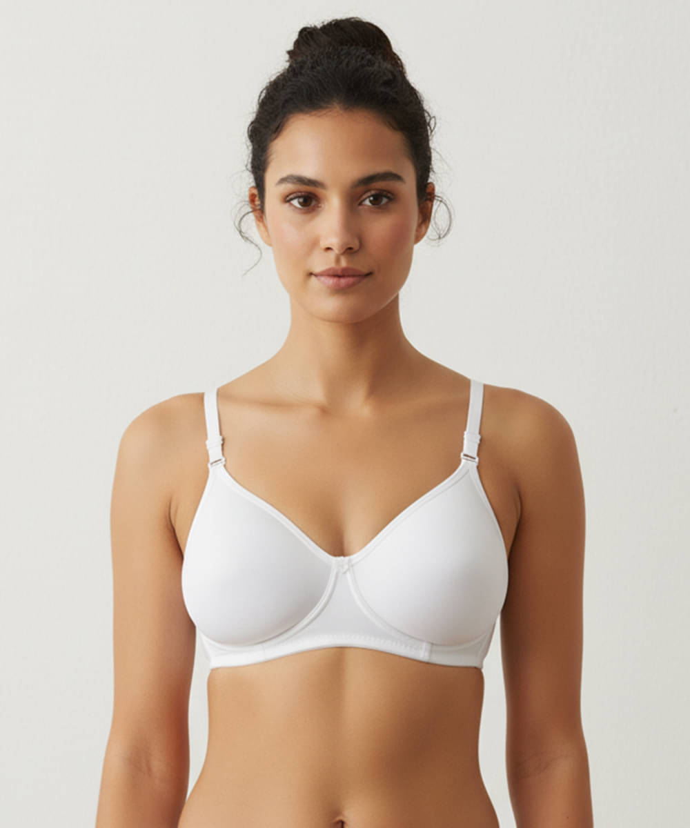     			Elina Pack of 1 Cotton Non Padded T-Shirt Bra For Women ( White )