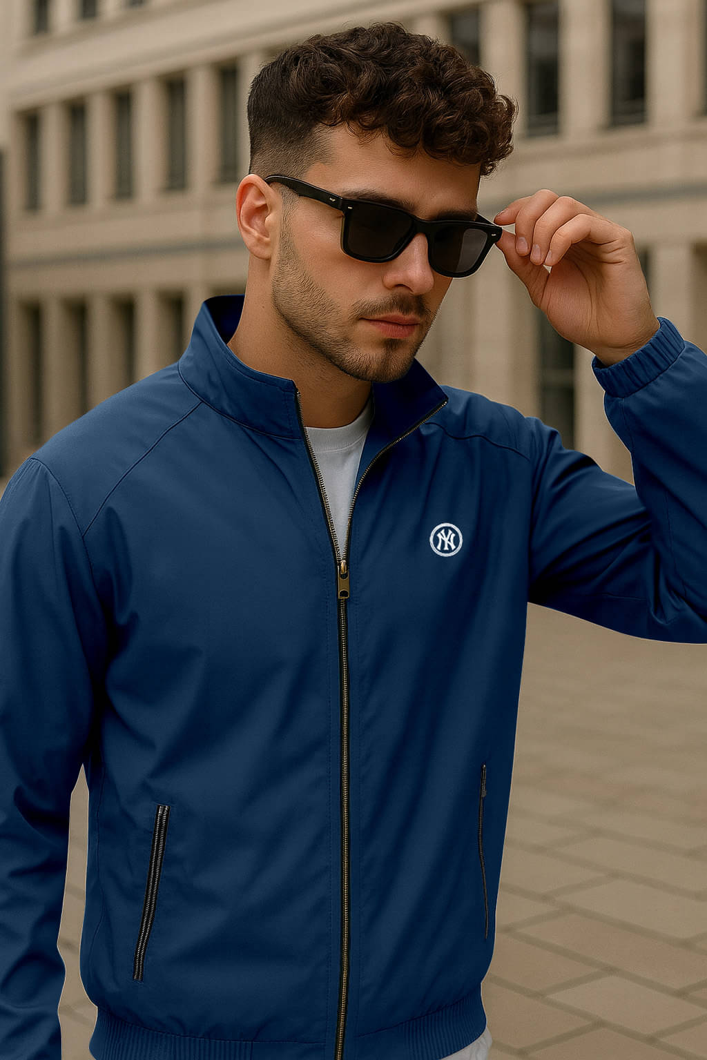 FTX Polyester Men's Casual Jacket - Navy Blue ( Pack of 1 ) FTX Polyester Men's Casual Jacket - Navy Blue ( Pack of 1 )