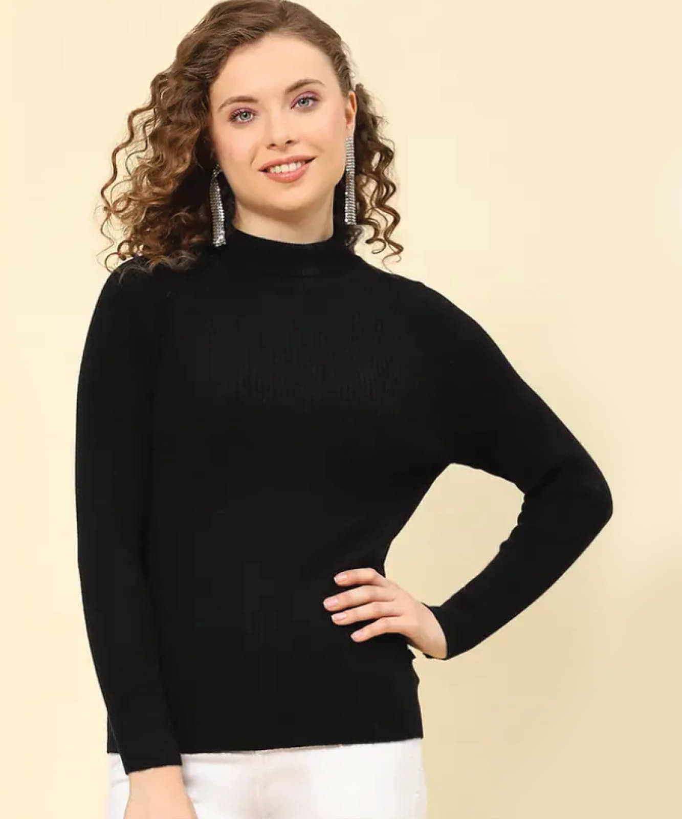 GRAND MALBORK Woollen Thermal Tops ( Black , Pack of 1 ) GRAND MALBORK Woollen Thermal Tops ( Black , Pack of 1 )