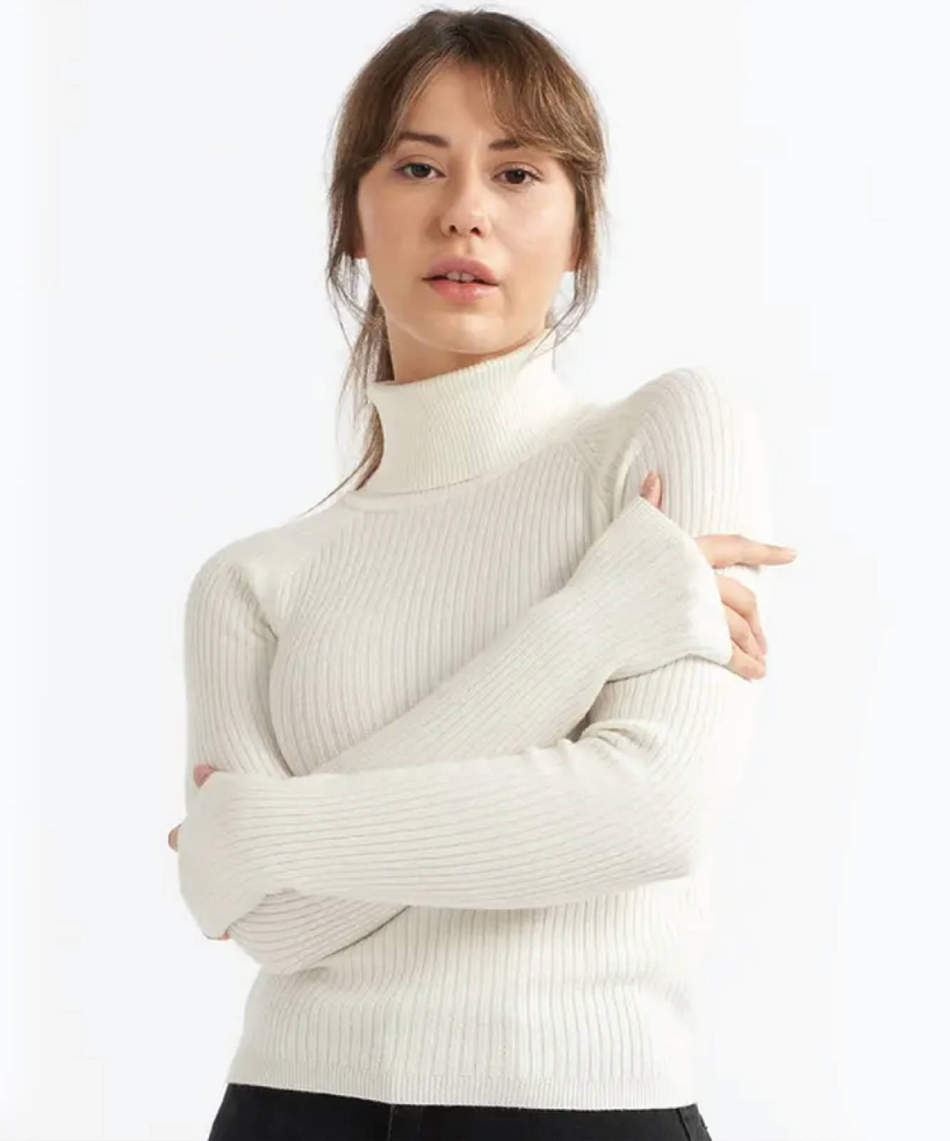 GRAND MALBORK Woollen Thermal Tops ( White , Pack of 1 ) GRAND MALBORK Woollen Thermal Tops ( White , Pack of 1 )