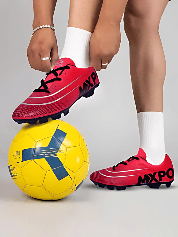     			Golazo FS-10-MXPO-Red Red Football Shoes