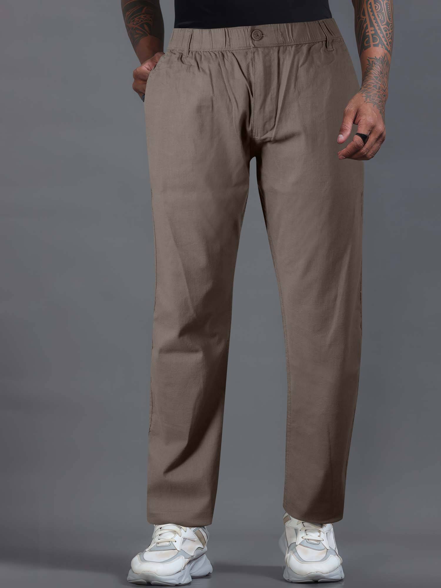     			JB JUST BLACK Relax Men's Trouser - Dark Grey ( Pack of 1 )