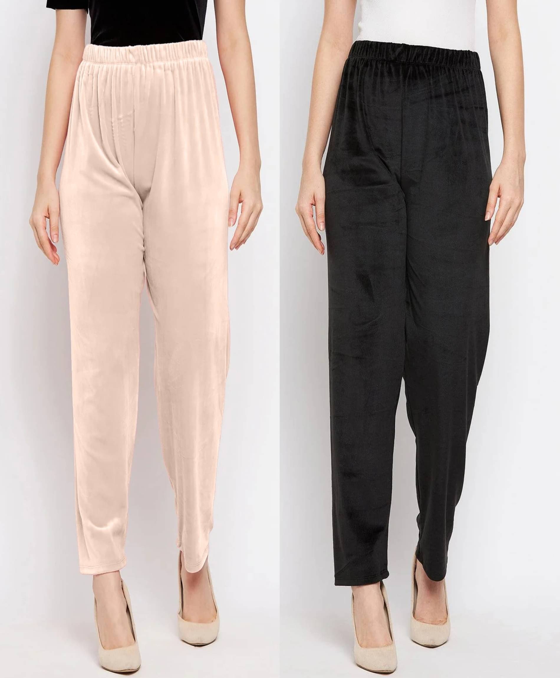     			MISS MEBINO Velvet Solid Women Pyjama ( Multi Color )