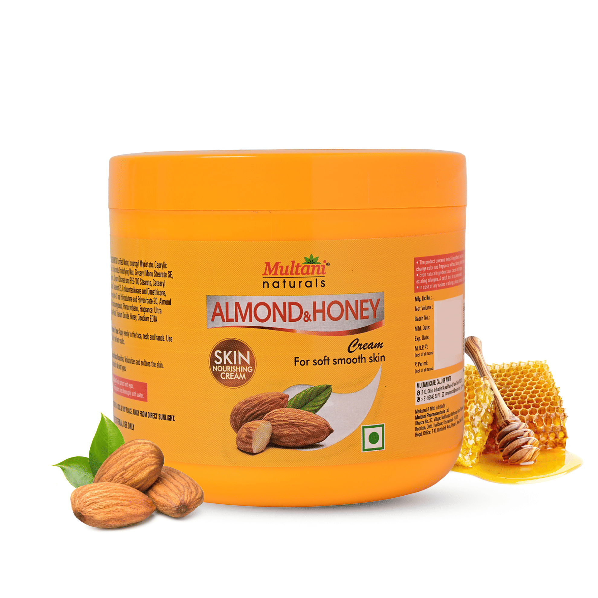     			Multani Naturals Almond & Honey Cream For Soft Smooth Skin,750 Ml