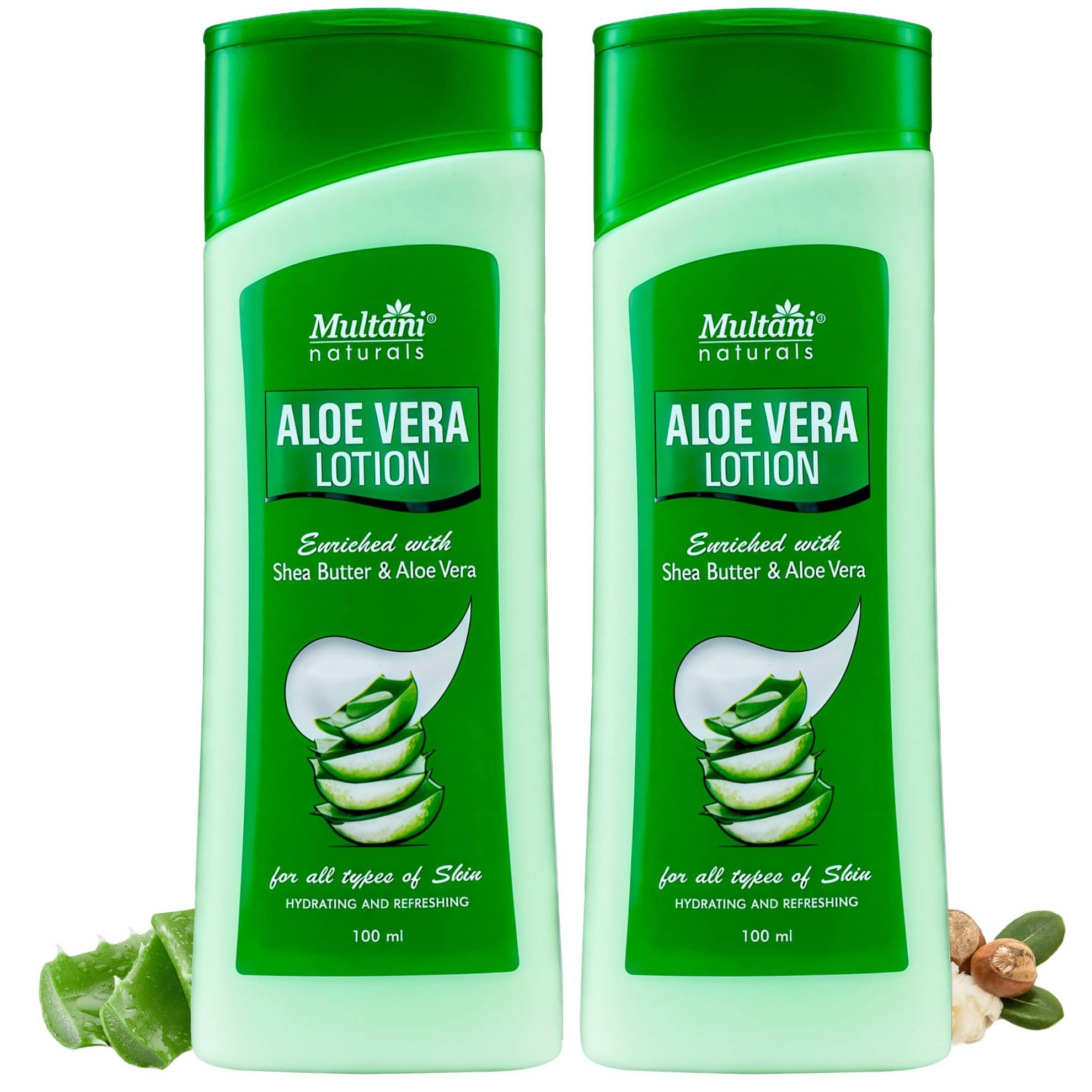     			Multani Naturals Body Lotion Combo, Fruit & Aloe Vera, Deep Moisturizing, 100Ml Each (Pack of 2)