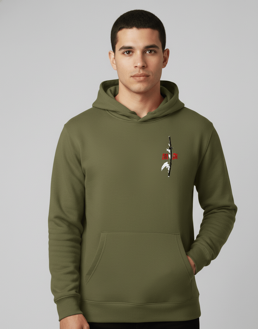 MX Fleece Hooded Men's Sweatshirt - Olive ( Pack of 1 ) MX Fleece Hooded Men's Sweatshirt - Olive ( Pack of 1 )