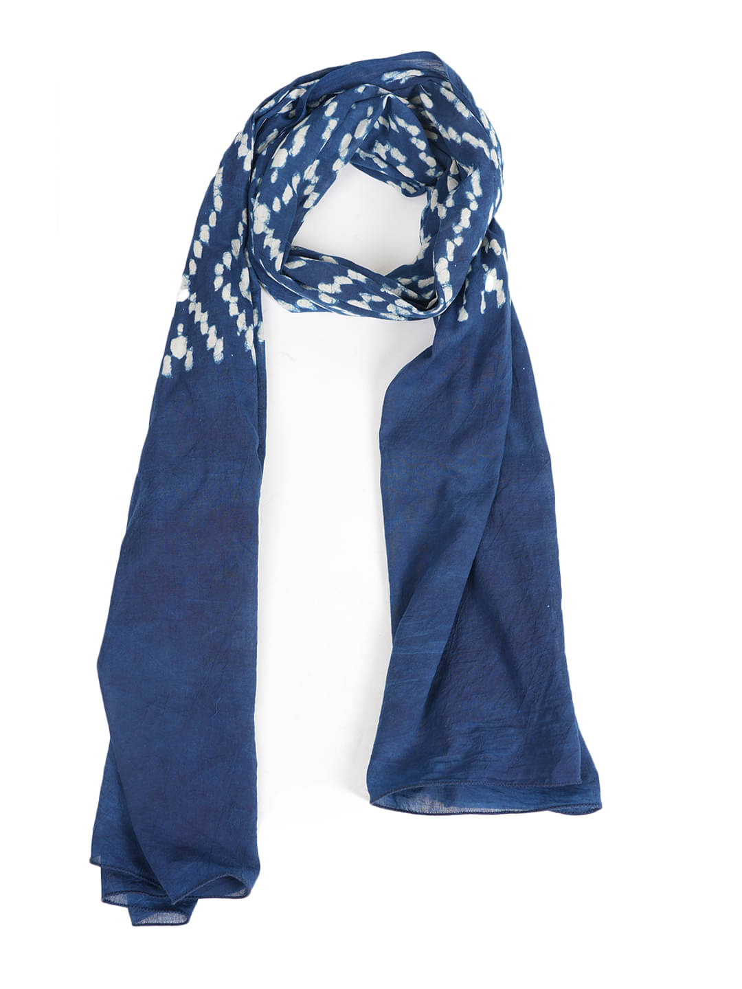     			STYLE SHOES Blue Cotton Blend Women's Scarf ( Pack of 1 )