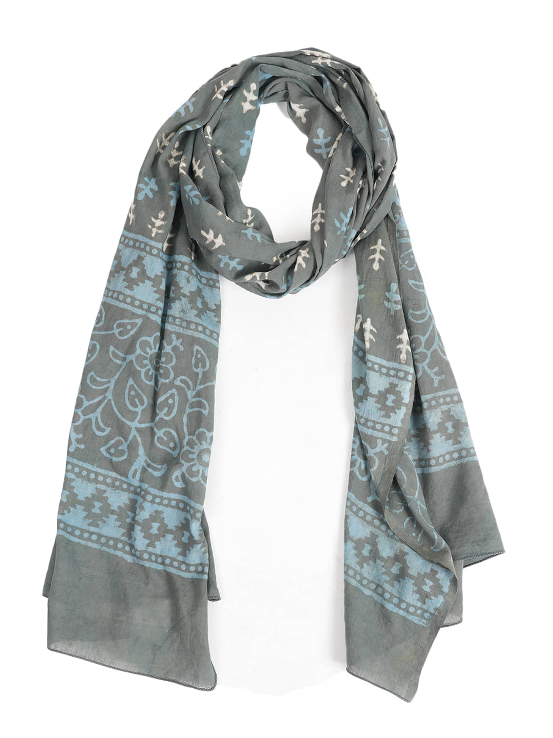 STYLE SHOES Gray Cotton Blend Women's Scarf ( Pack of 1 ) - Dupattas & Shawls | Buy online on ZillyBuy