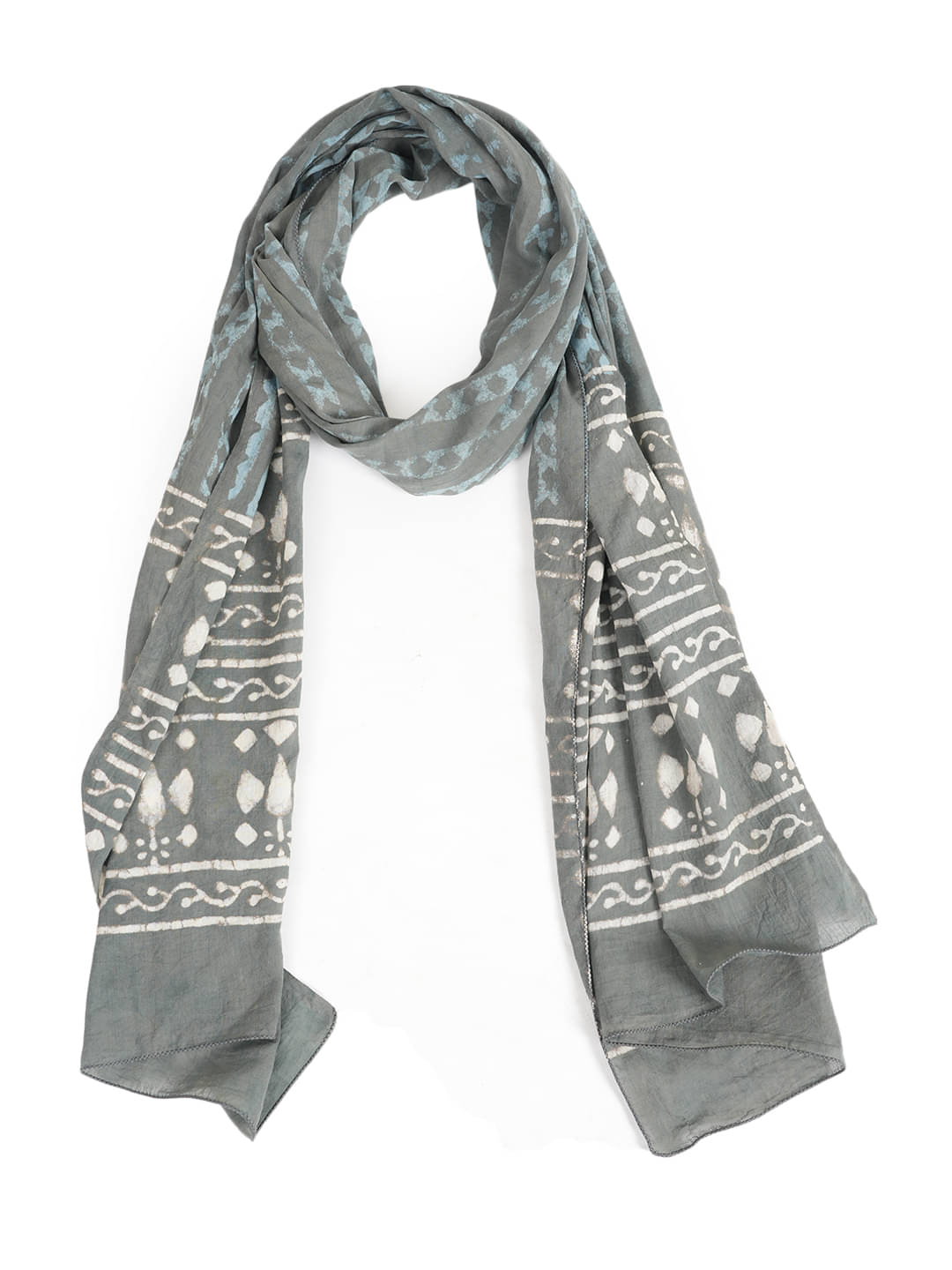     			STYLE SHOES Gray Cotton Blend Women's Scarf ( Pack of 1 )