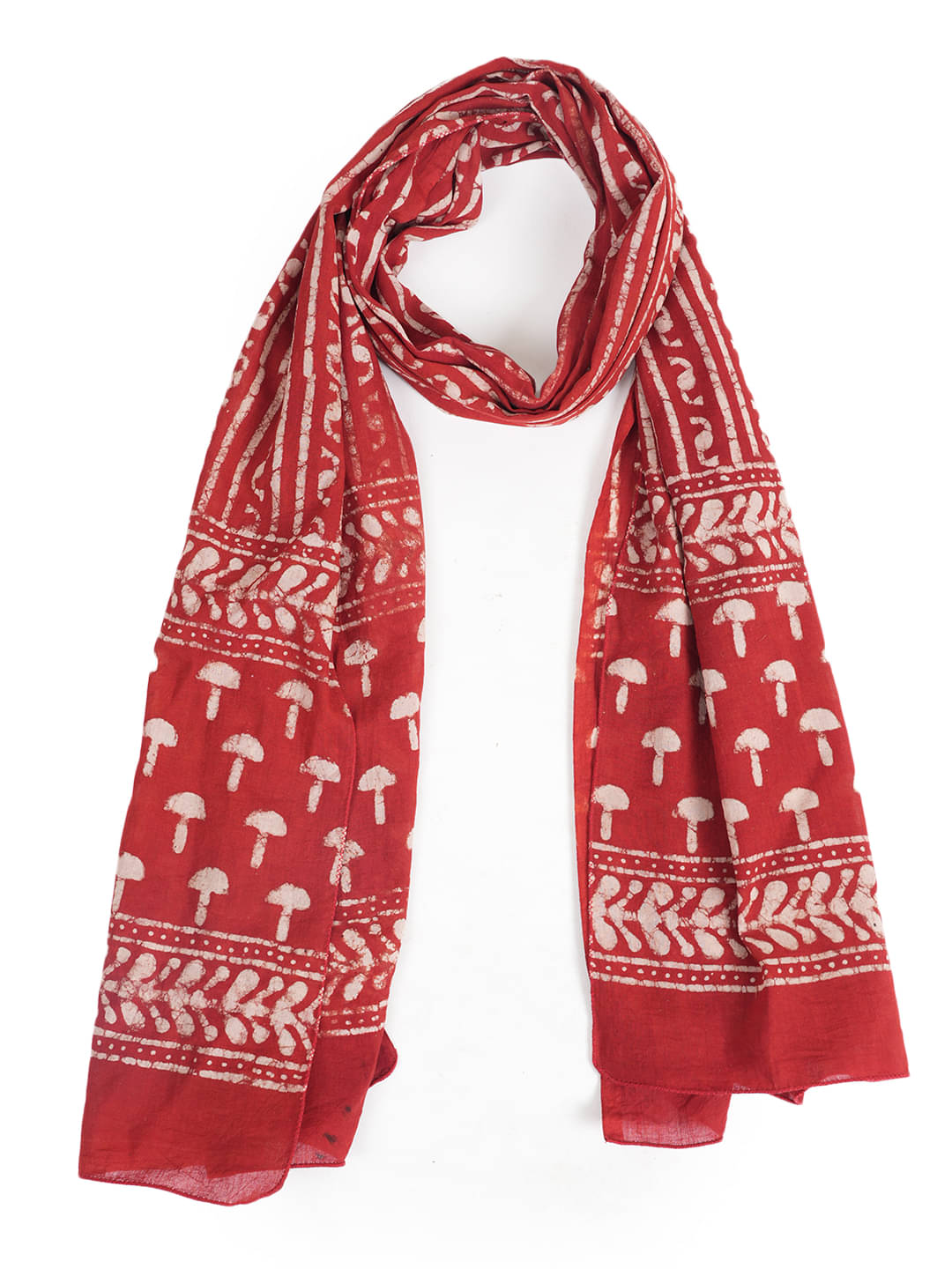     			STYLE SHOES Red Cotton Blend Women's Scarf ( Pack of 1 )