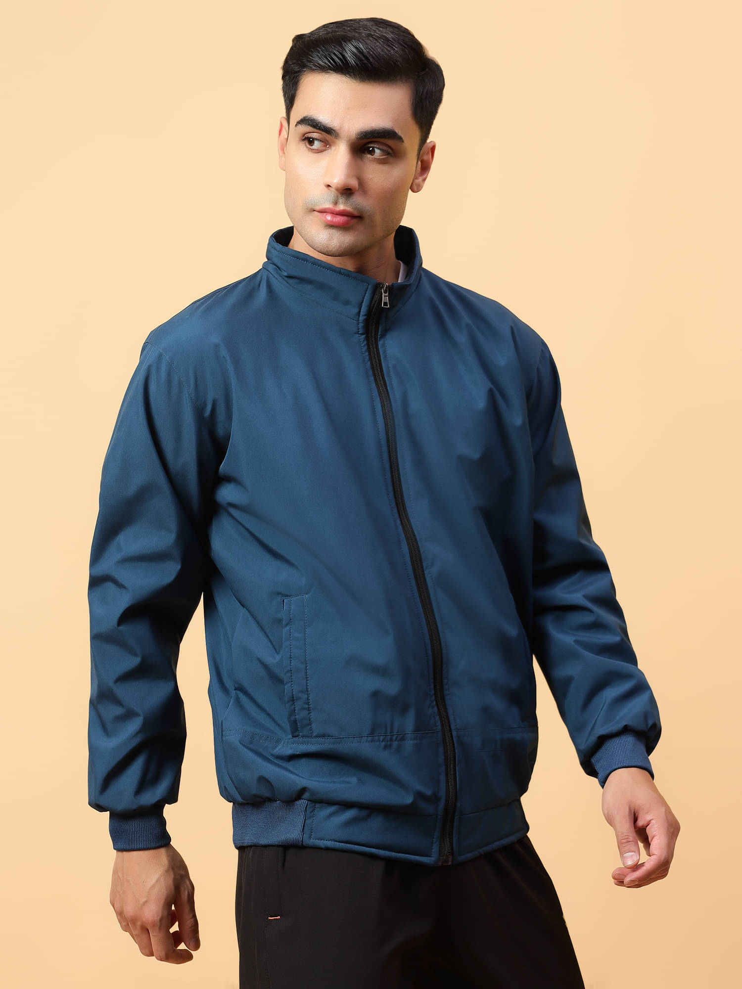     			TrybeX Polyester Men's Casual Jacket - Blue ( Pack of 1 )