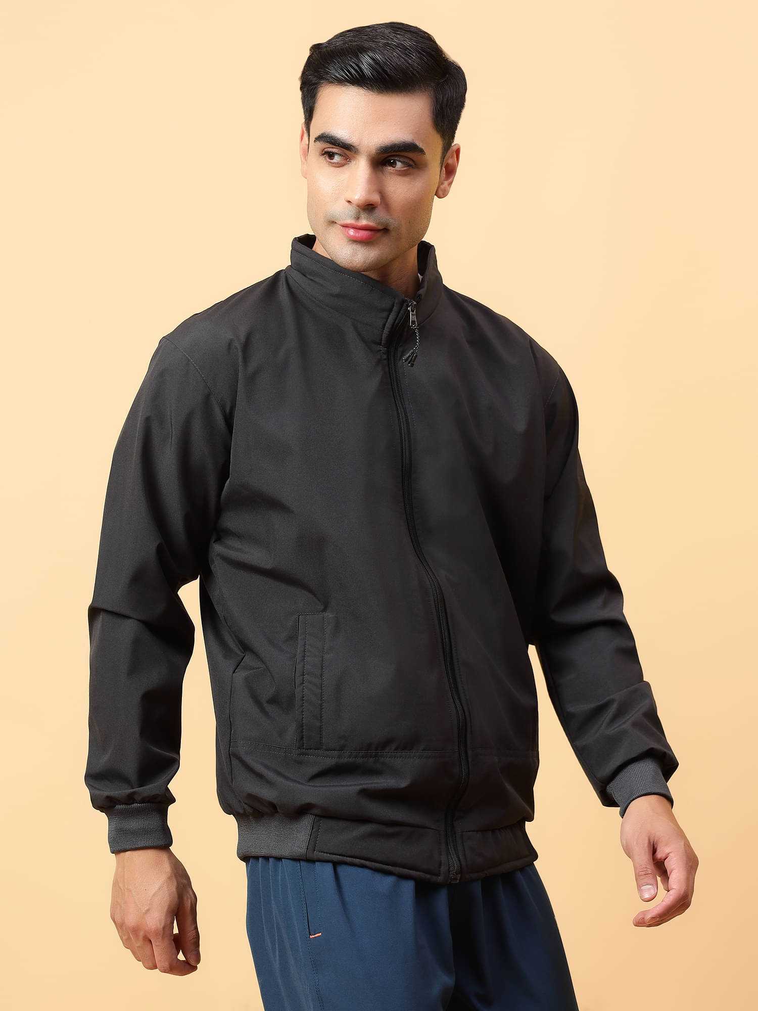     			TrybeX Polyester Men's Casual Jacket - Grey ( Pack of 1 )