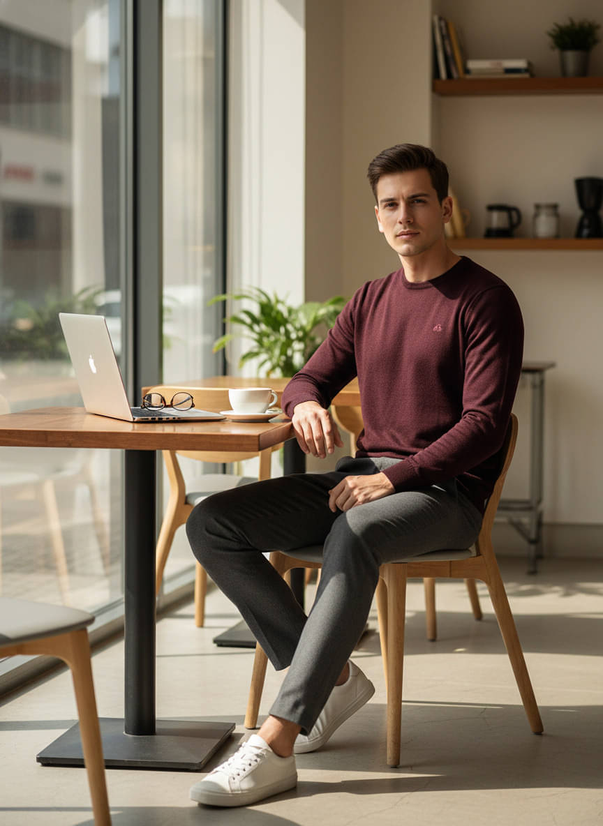 98 Degree North Woollen Blend Round Neck Men's Full Sleeves Pullover Sweater - Maroon ( Pack of 1 ) 98 Degree North Woollen Blend Round Neck Men's Full Sleeves Pullover Sweater - Maroon ( Pack of 1 )